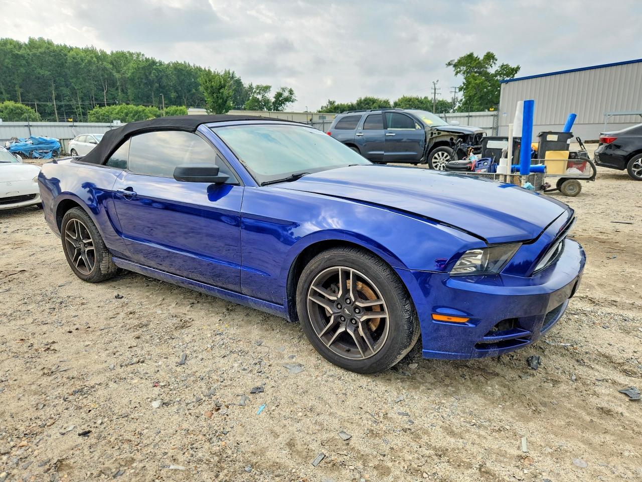2013 Ford Mustang Blue vin: 1ZVBP8EM2D5276085
