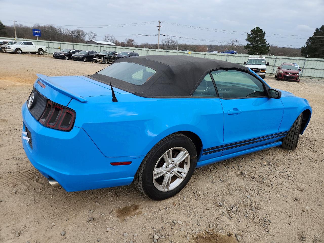 2013 Ford Mustang Blue vin: 1ZVBP8EM2D5277740