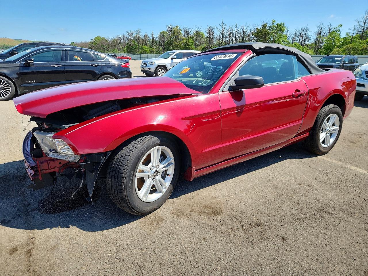 2014 Ford Mustang Red vin: 1ZVBP8EM2E5205499