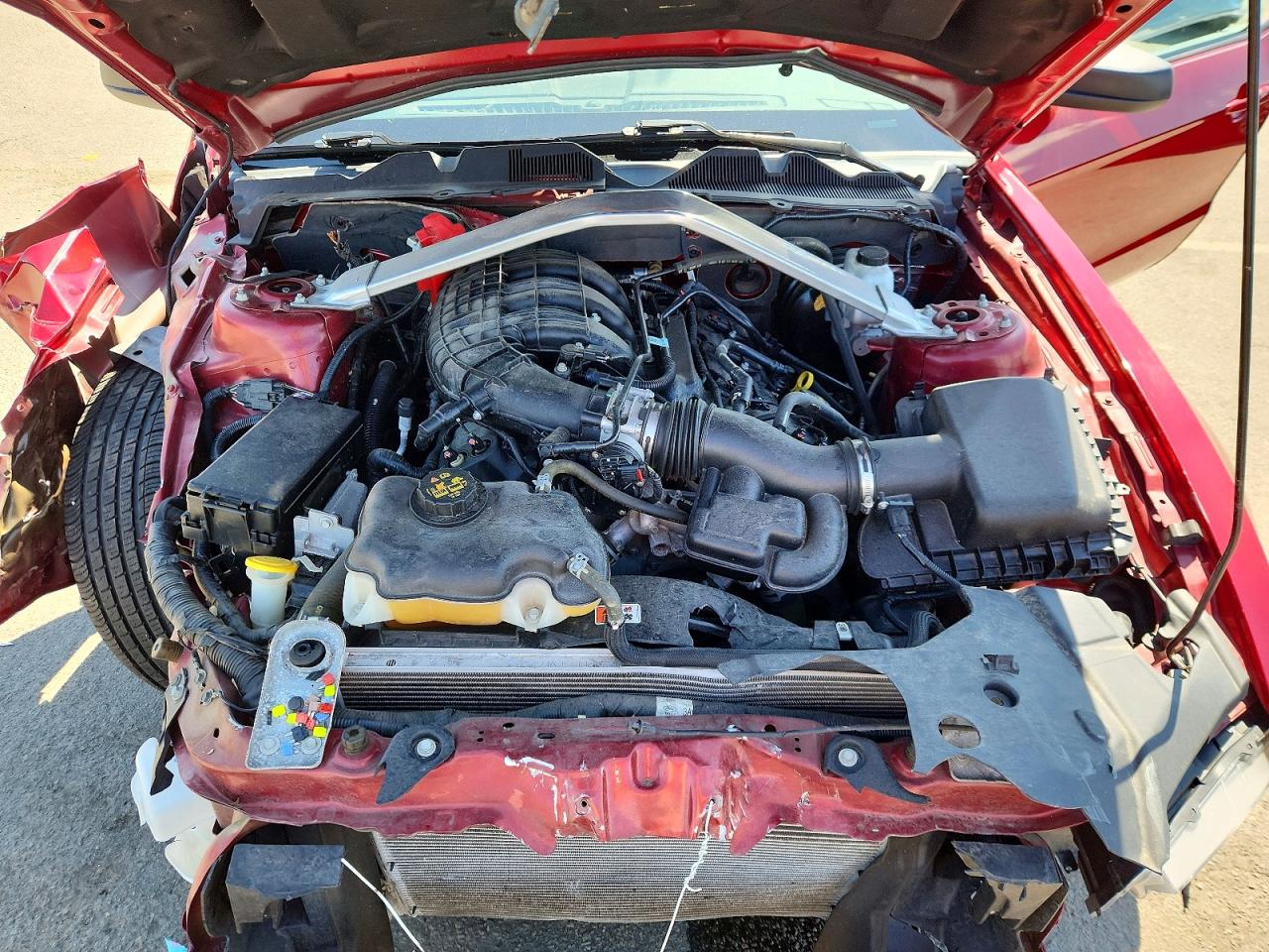 2014 Ford Mustang Red vin: 1ZVBP8EM2E5205499