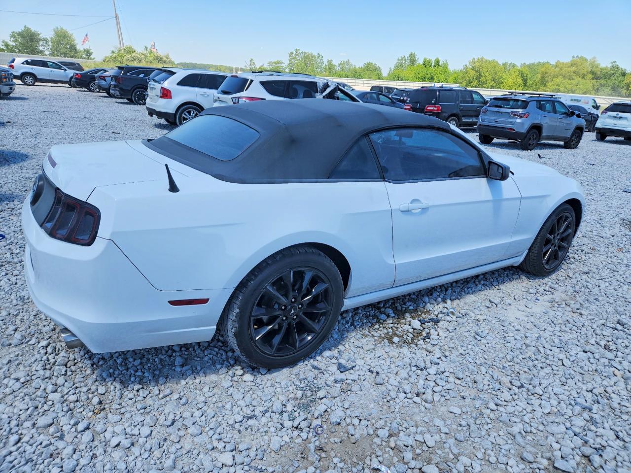 2014 Ford Mustang White vin: 1ZVBP8EM2E5208418
