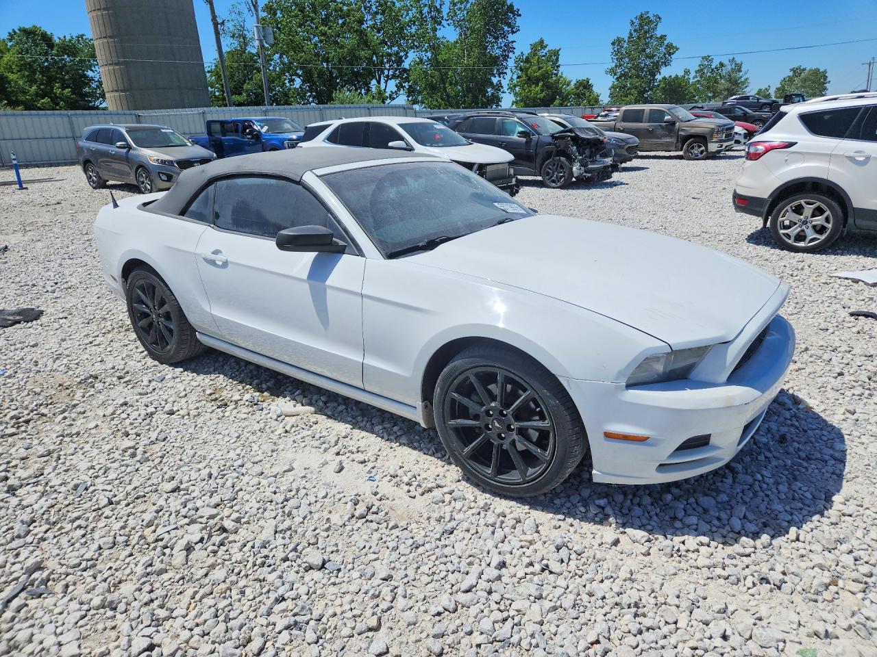 2014 Ford Mustang White vin: 1ZVBP8EM2E5208418