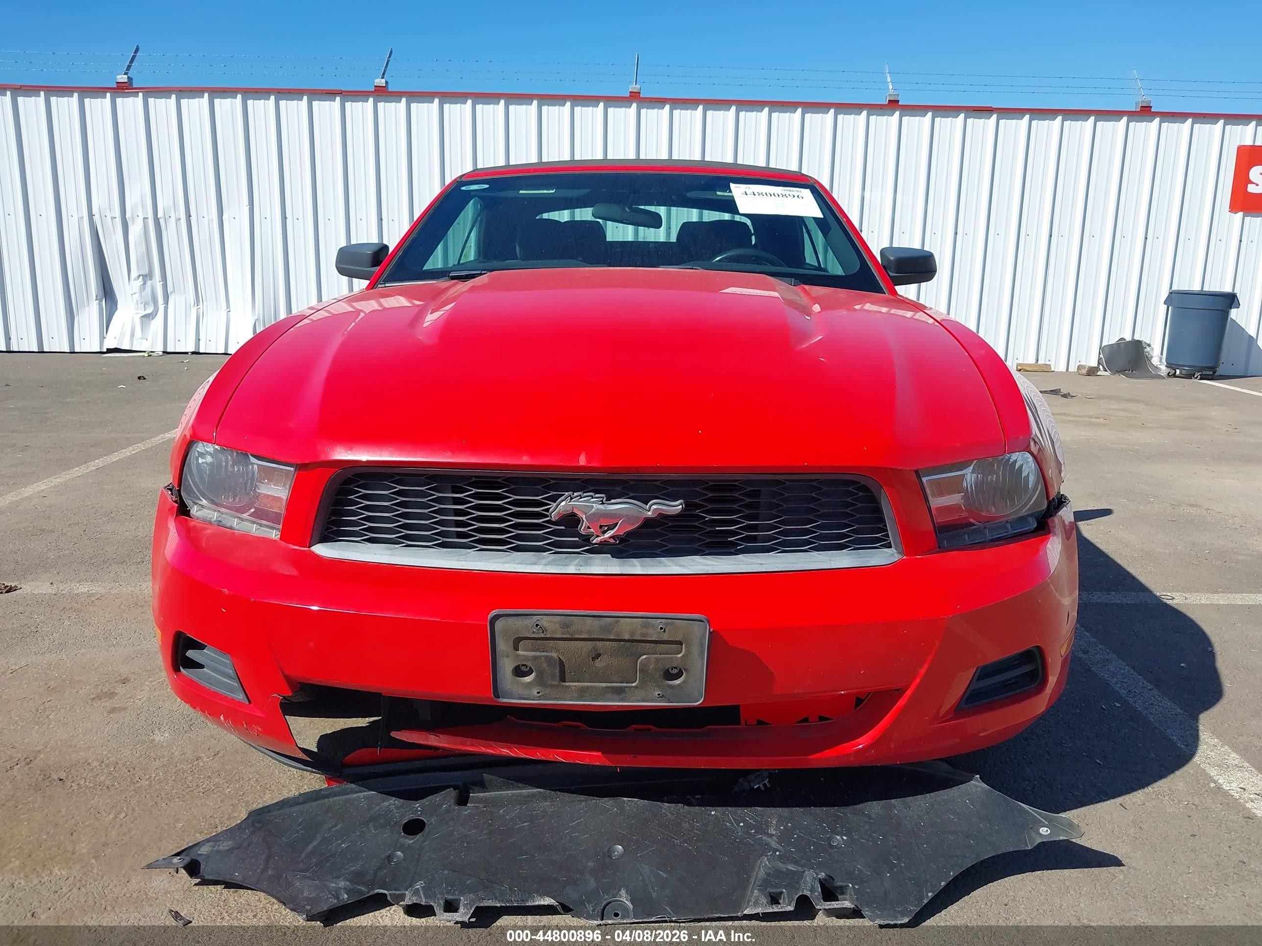 2011 Ford Mustang V6 Red vin: 1ZVBP8EM3B5159273