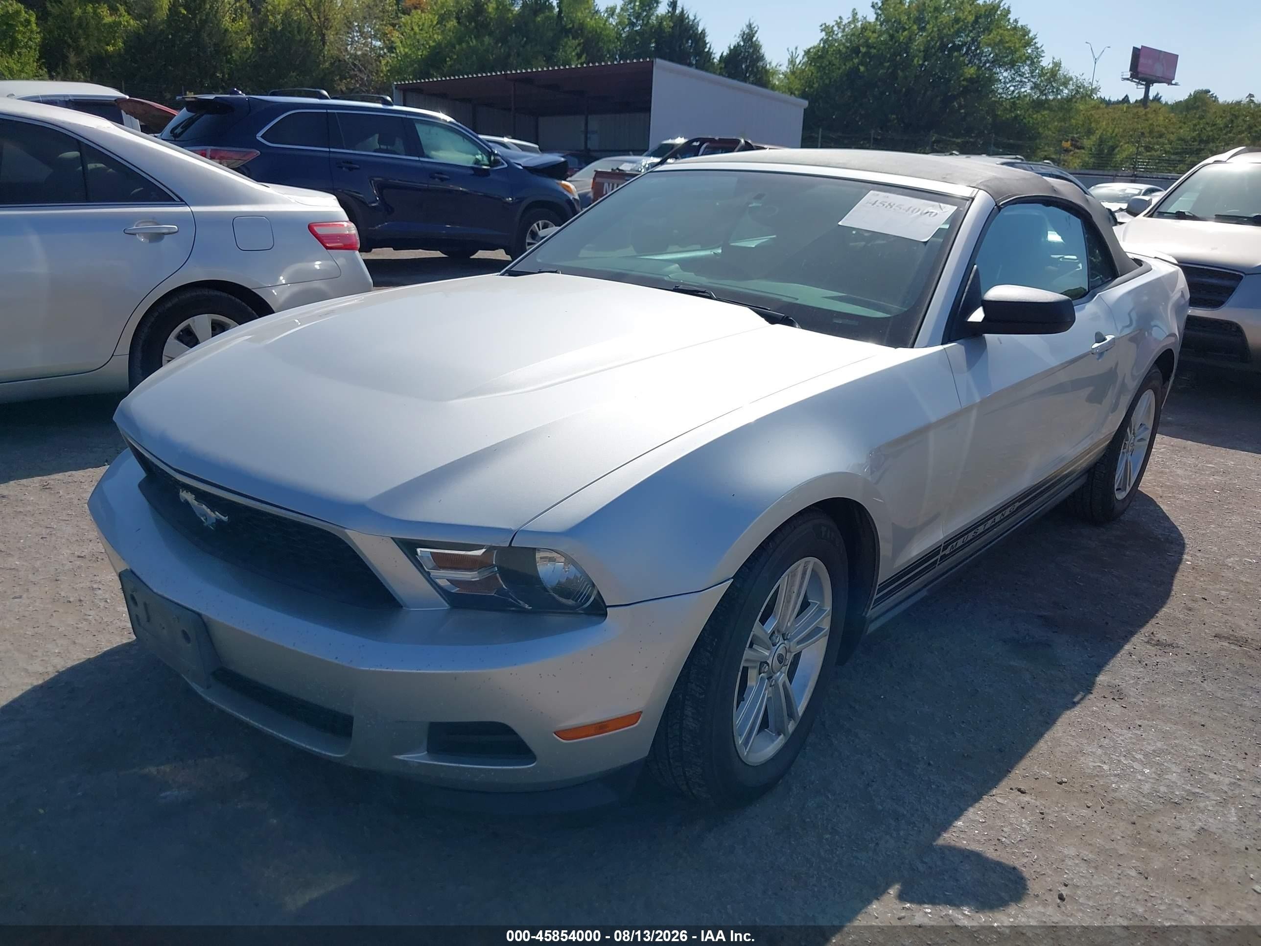 2012 Ford Mustang V6 Silver vin: 1ZVBP8EM3C5208148