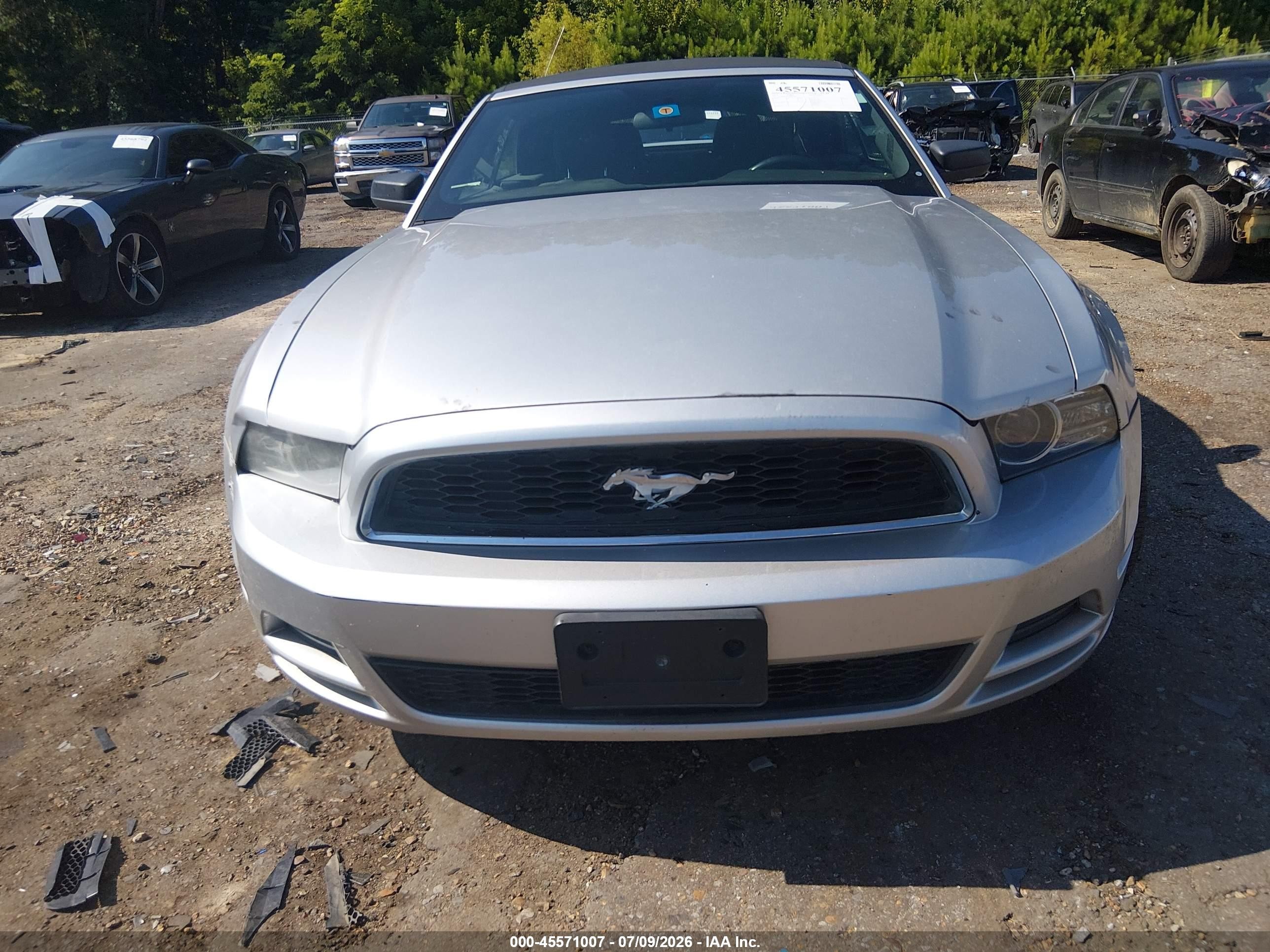 2013 Ford Mustang V6 Silver vin: 1ZVBP8EM3D5219619