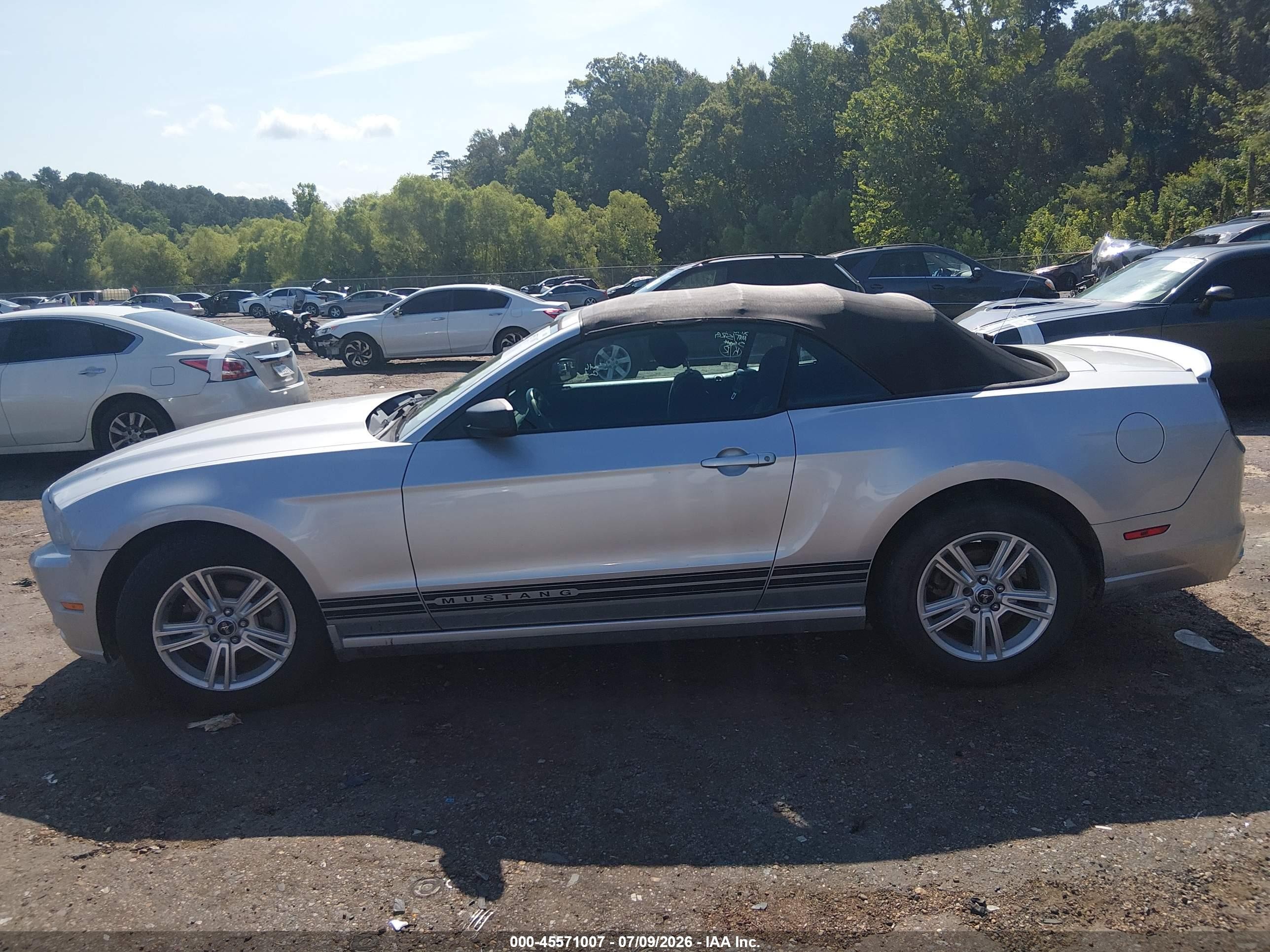 2013 Ford Mustang V6 Silver vin: 1ZVBP8EM3D5219619