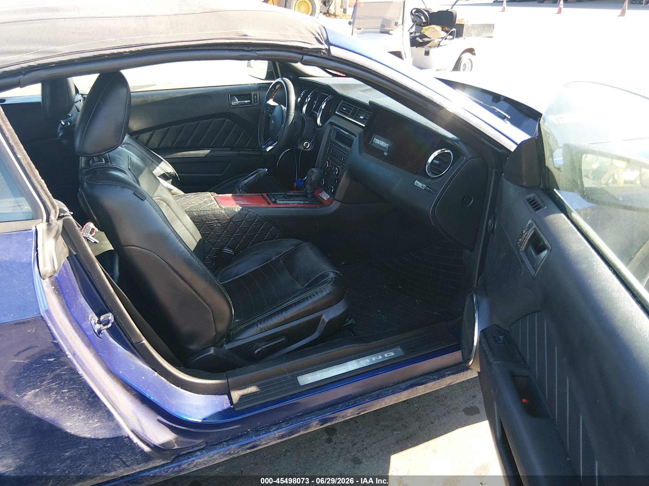 2013 Ford Mustang V6 Premium Blue vin: 1ZVBP8EM3D5229504