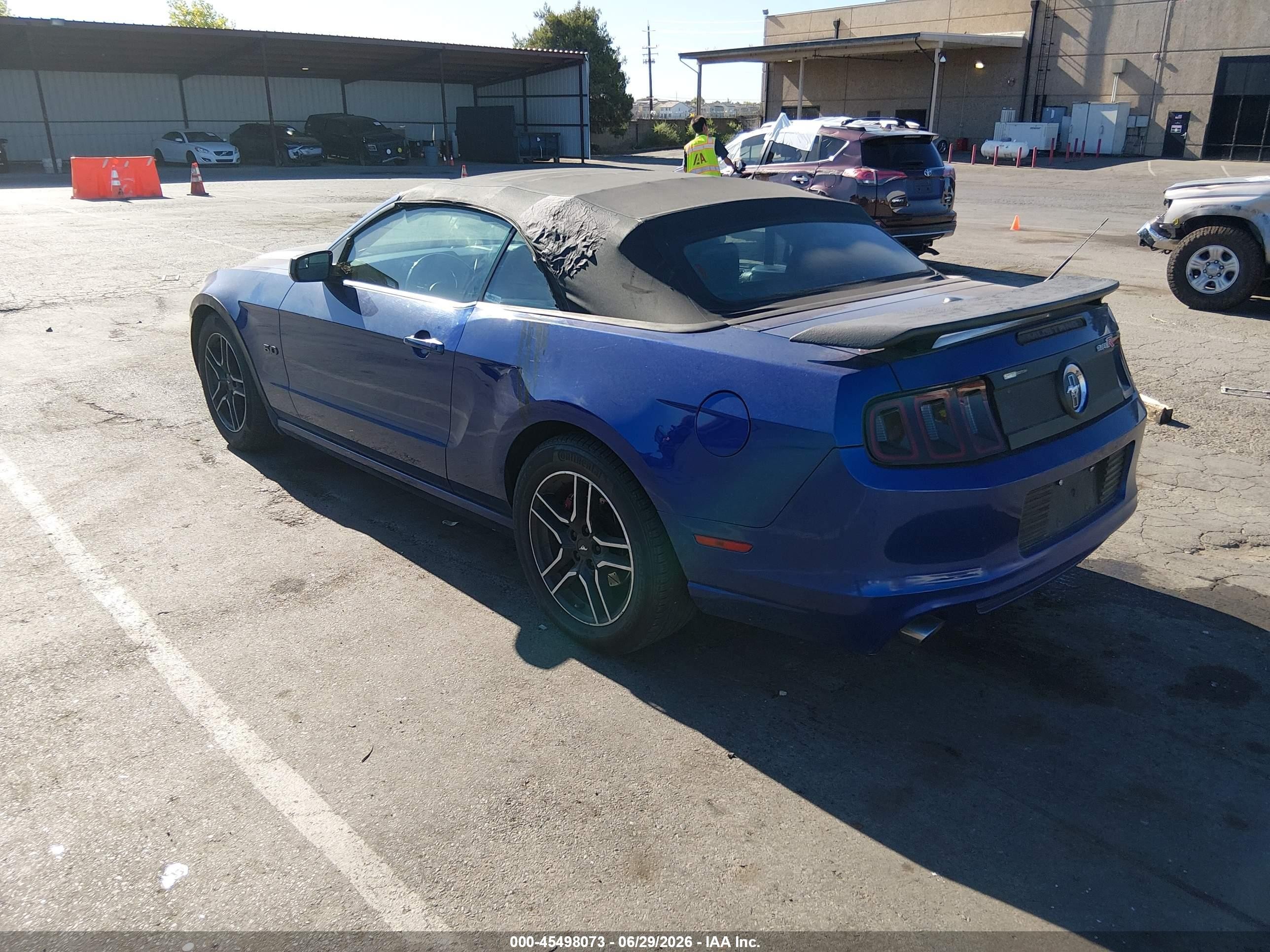 2013 Ford Mustang V6 Premium Blue vin: 1ZVBP8EM3D5229504