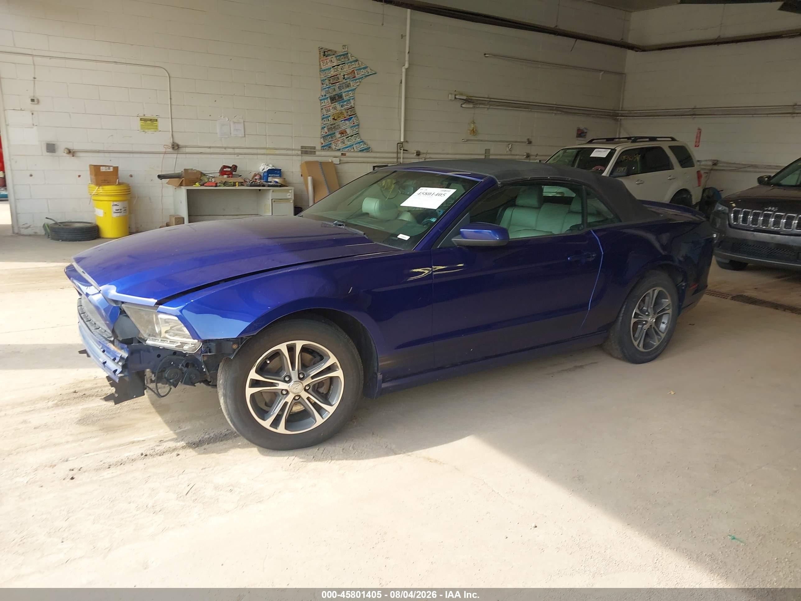 2013 Ford Mustang V6 Premium Blue vin: 1ZVBP8EM3D5243760