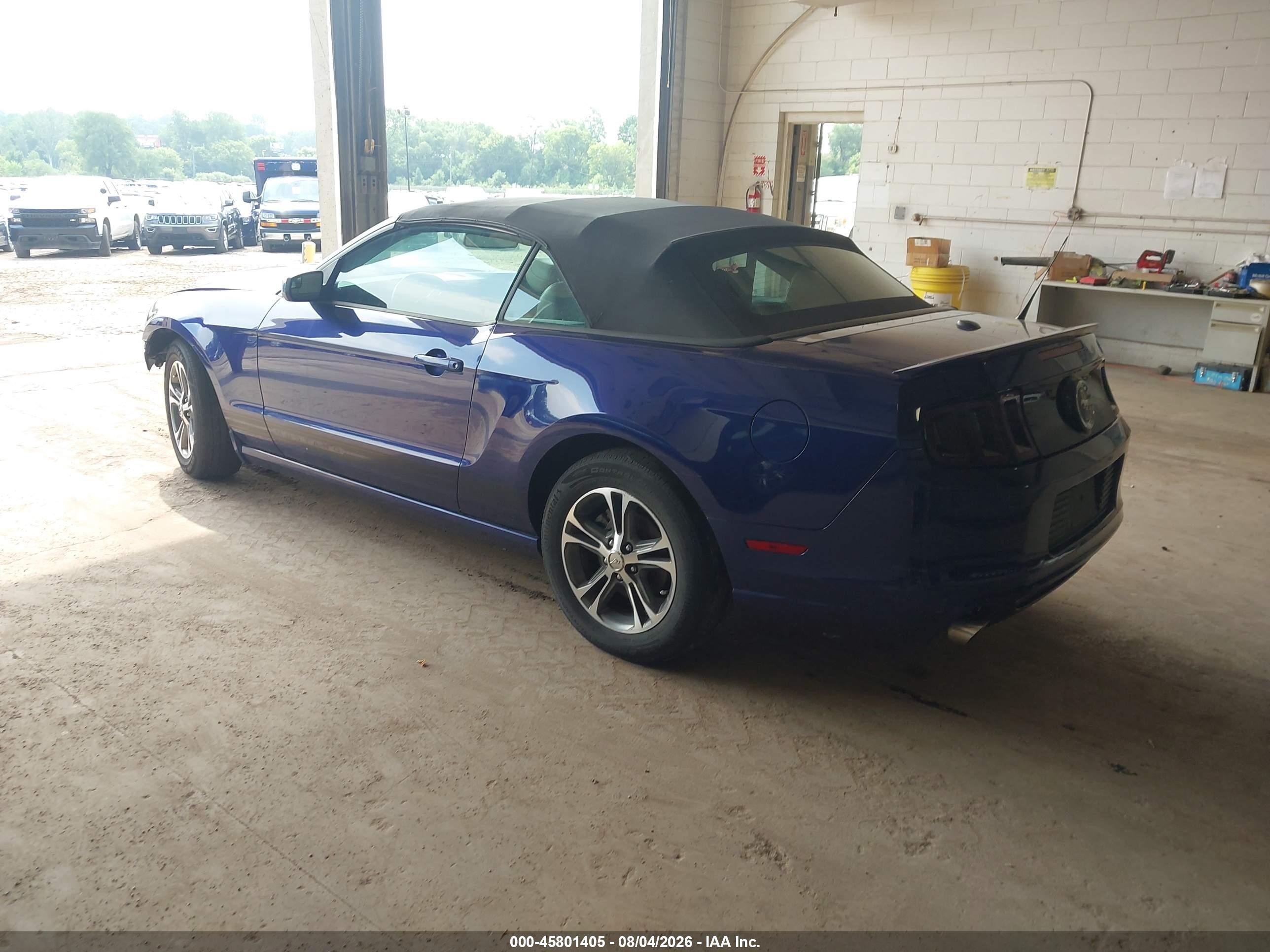 2013 Ford Mustang V6 Premium Blue vin: 1ZVBP8EM3D5243760