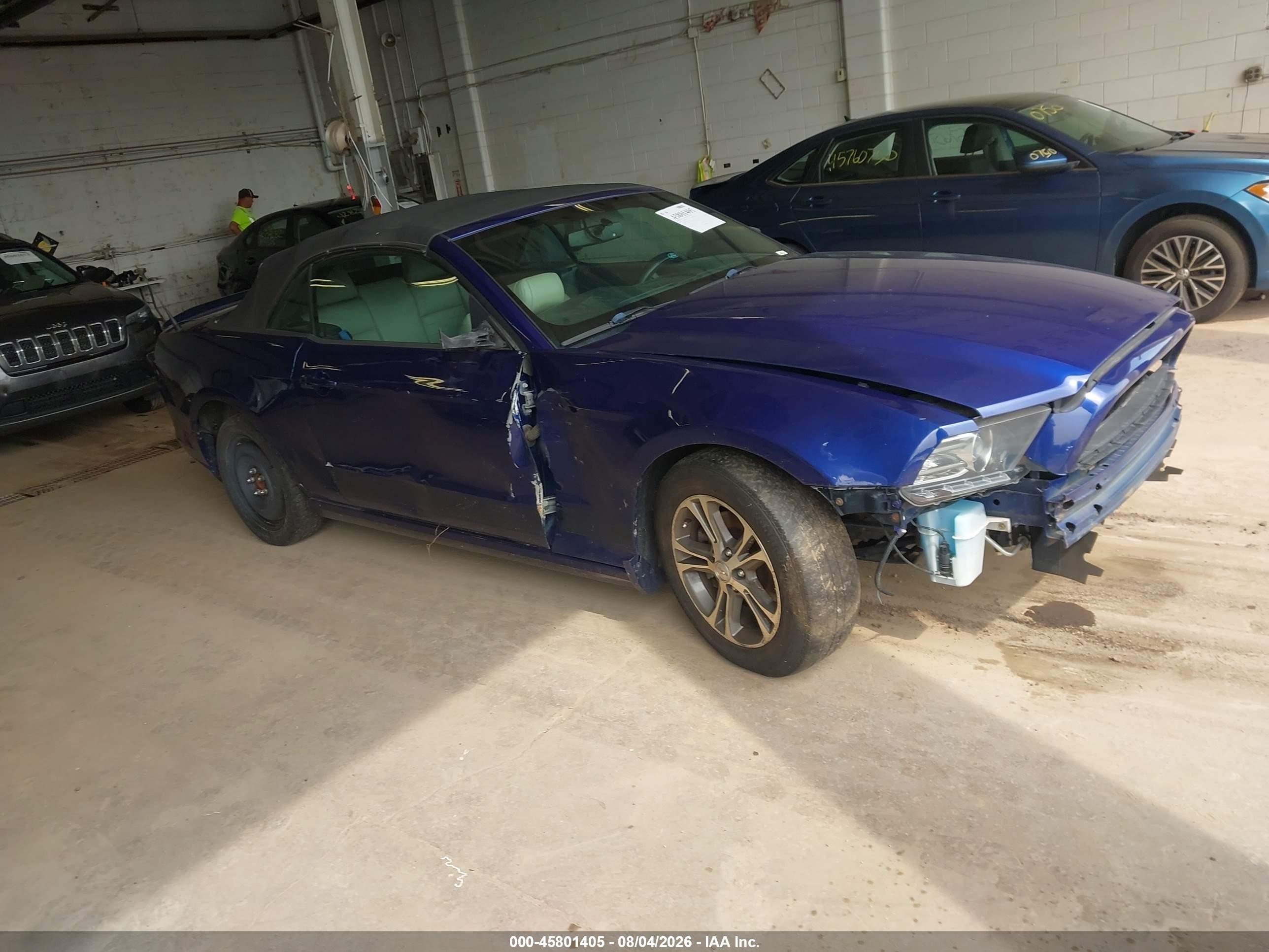 2013 Ford Mustang V6 Premium Blue vin: 1ZVBP8EM3D5243760