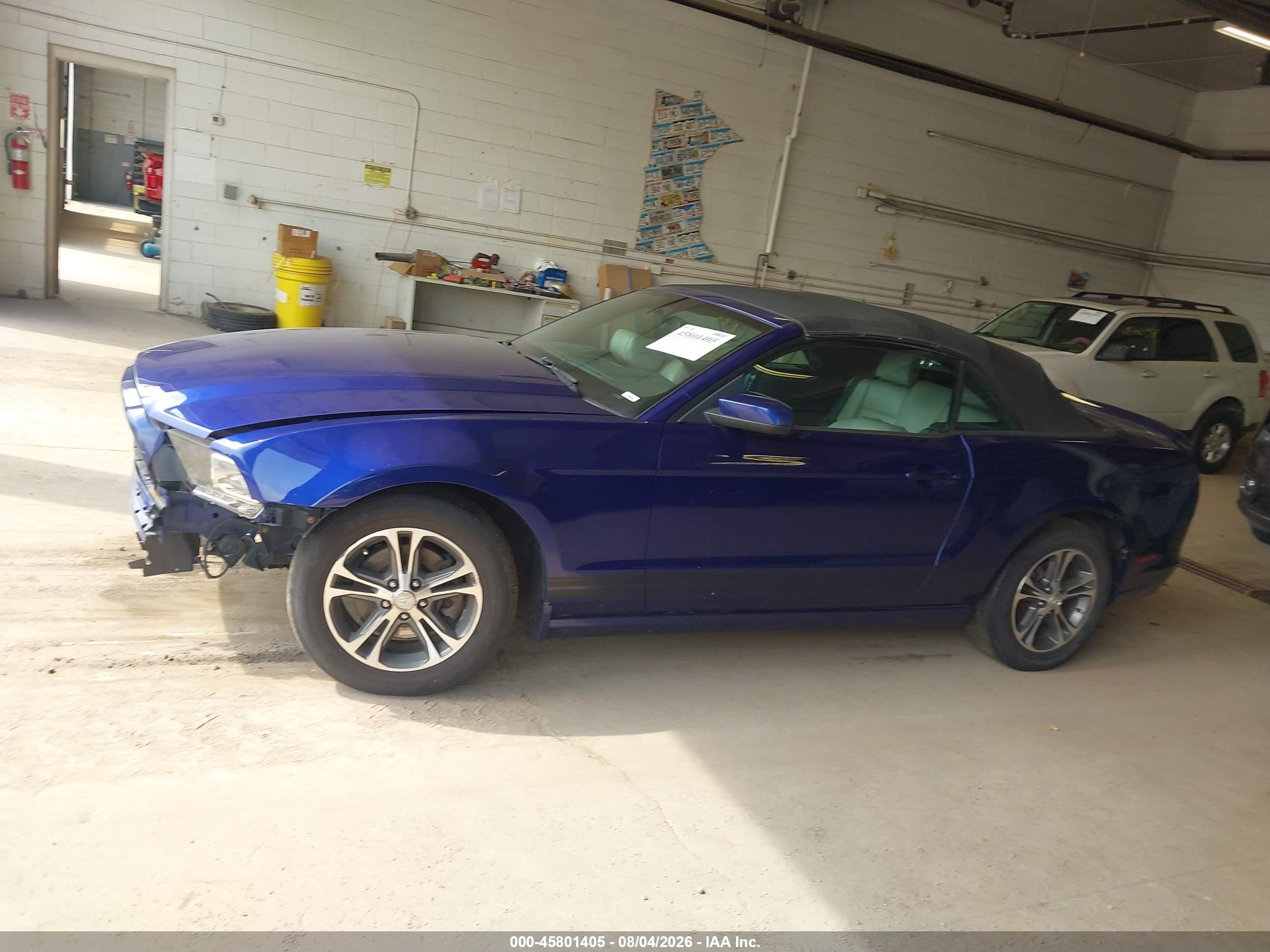 2013 Ford Mustang V6 Premium Blue vin: 1ZVBP8EM3D5243760