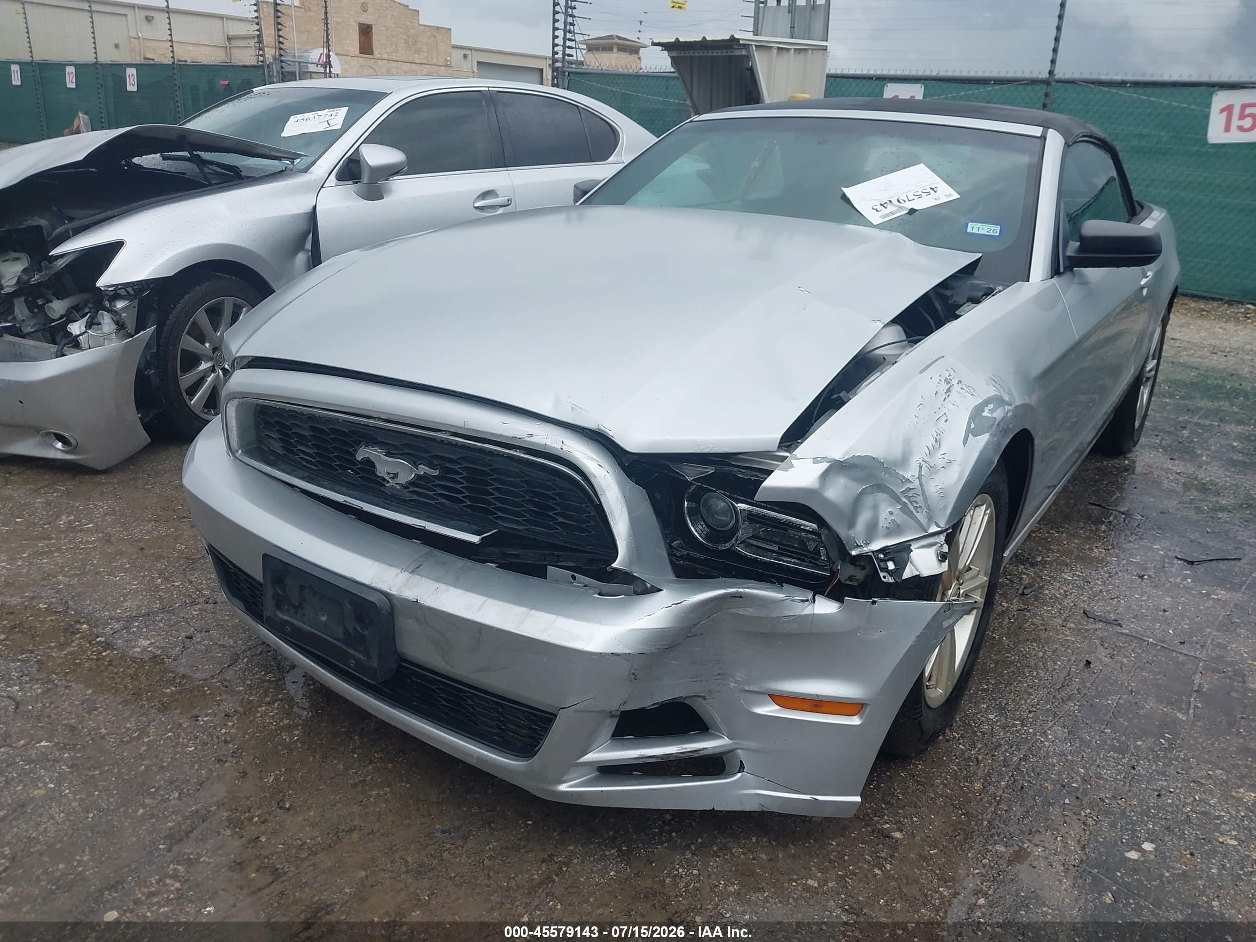 2013 Ford Mustang V6 Silver vin: 1ZVBP8EM3D5272319
