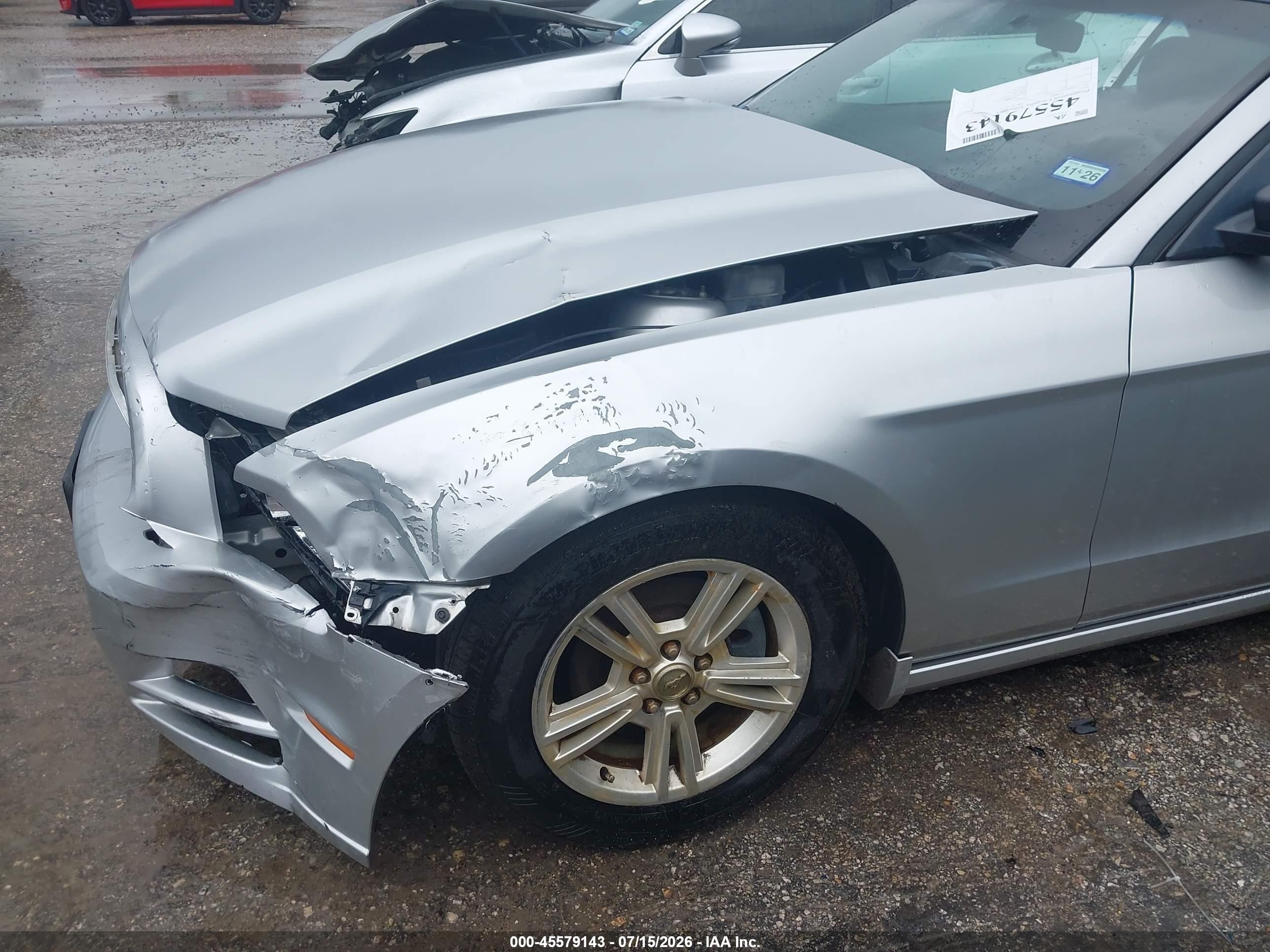 2013 Ford Mustang V6 Silver vin: 1ZVBP8EM3D5272319