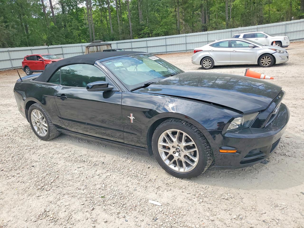 2013 Ford Mustang Black vin: 1ZVBP8EM3D5281537