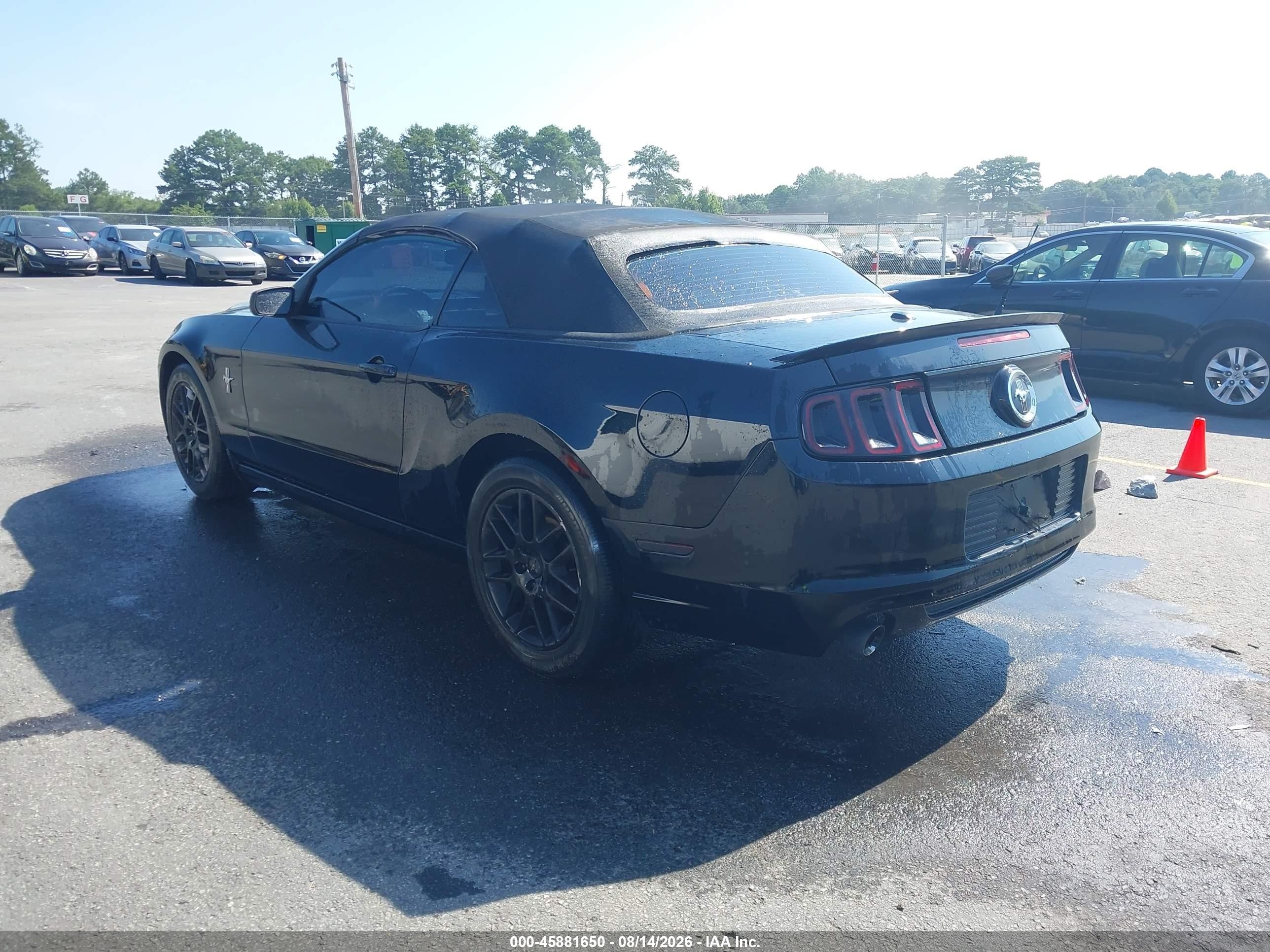 2014 Ford Mustang V6 Premium Черный vin: 1ZVBP8EM3E5241119