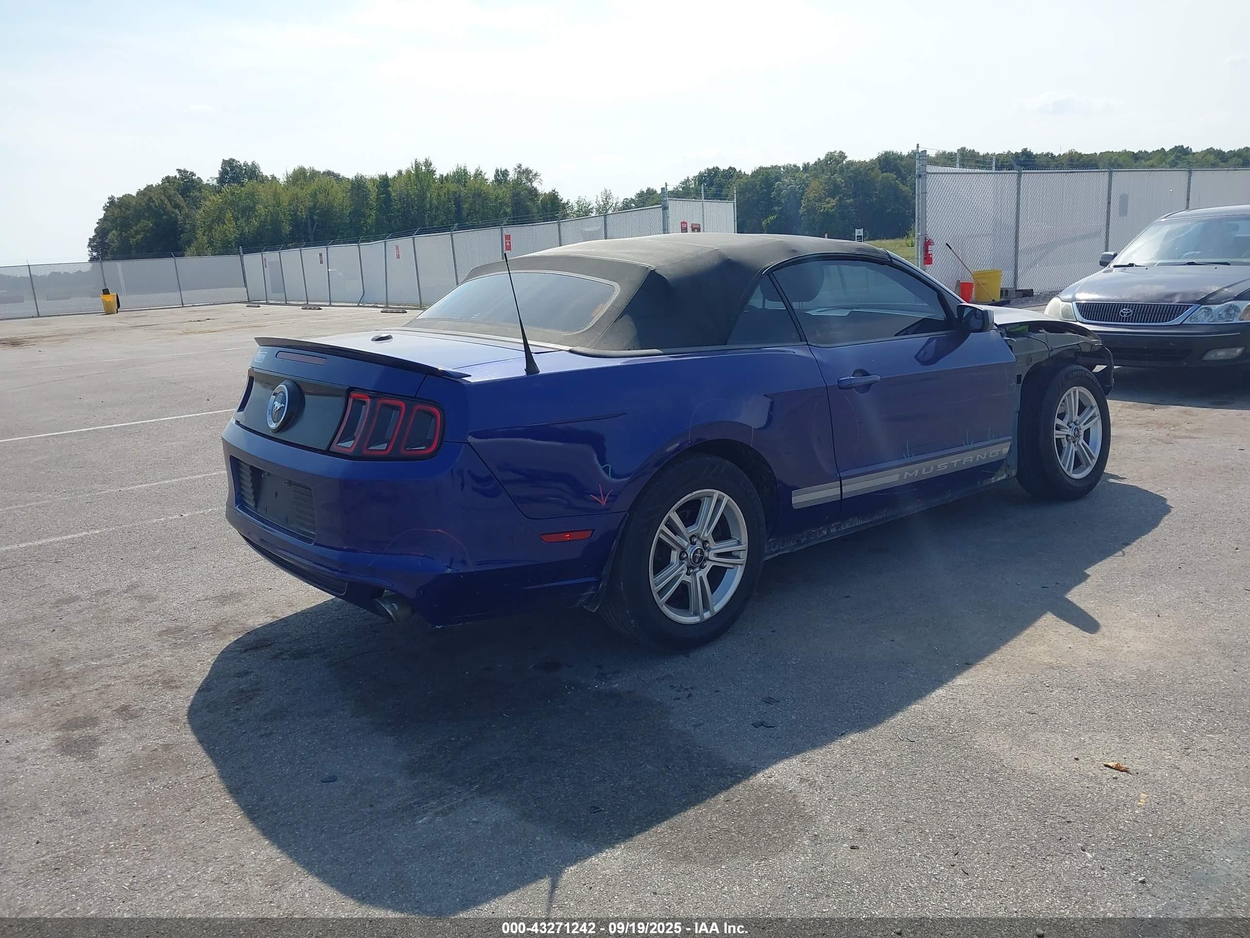 2014 Ford Mustang V6 Premium Синий vin: 1ZVBP8EM3E5253898