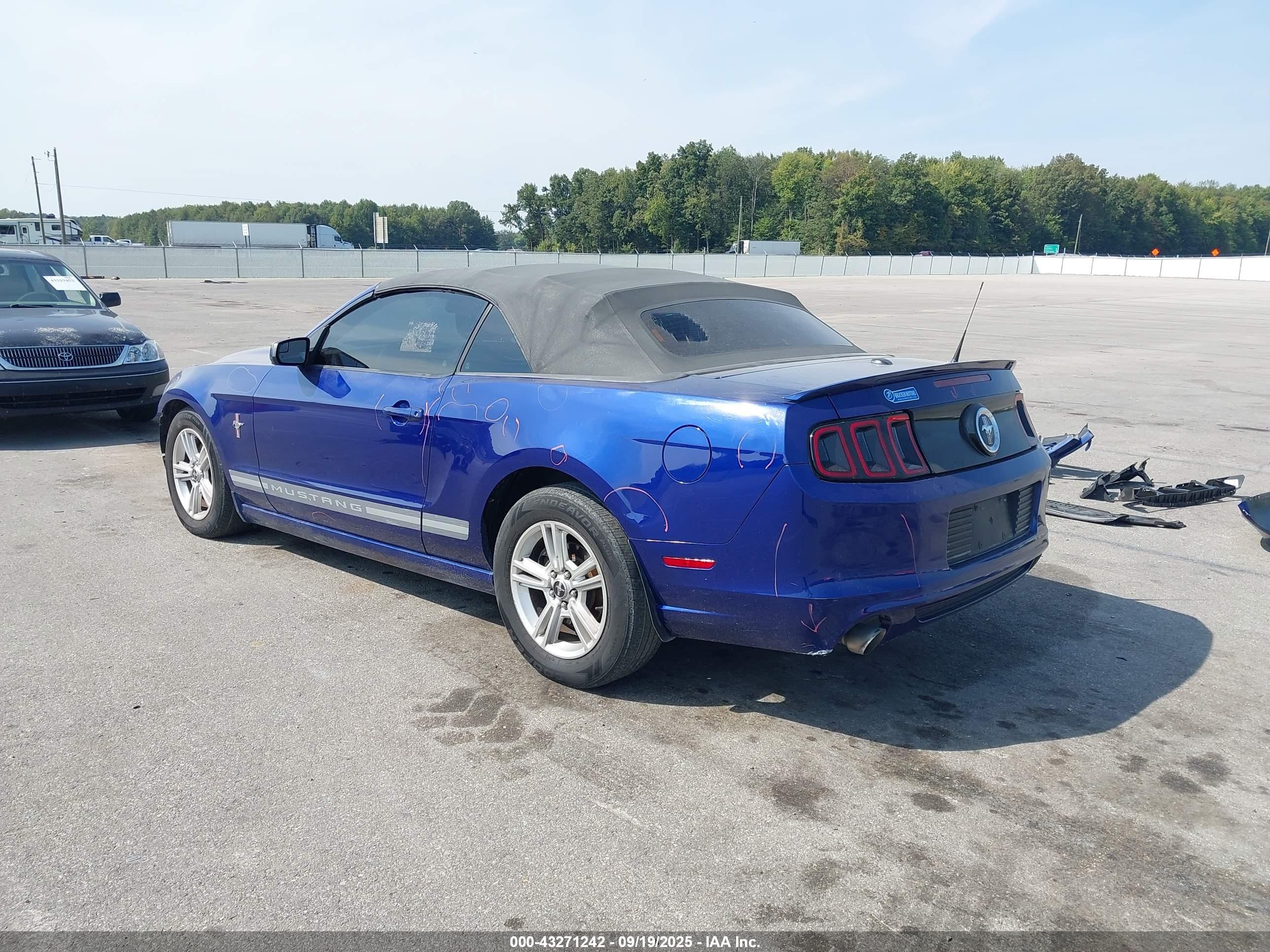 2014 Ford Mustang V6 Premium Синий vin: 1ZVBP8EM3E5253898