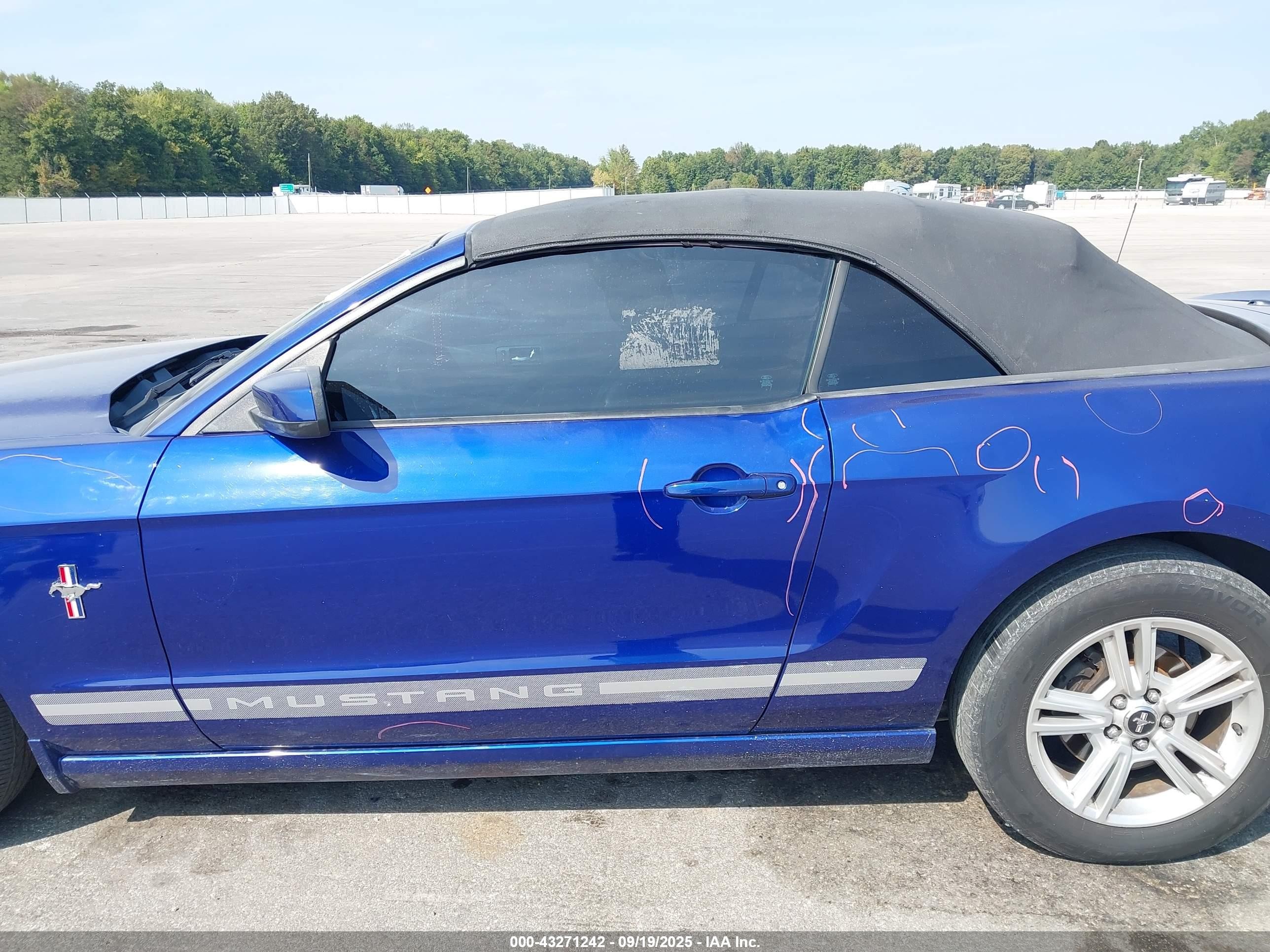 2014 Ford Mustang V6 Premium Синий vin: 1ZVBP8EM3E5253898