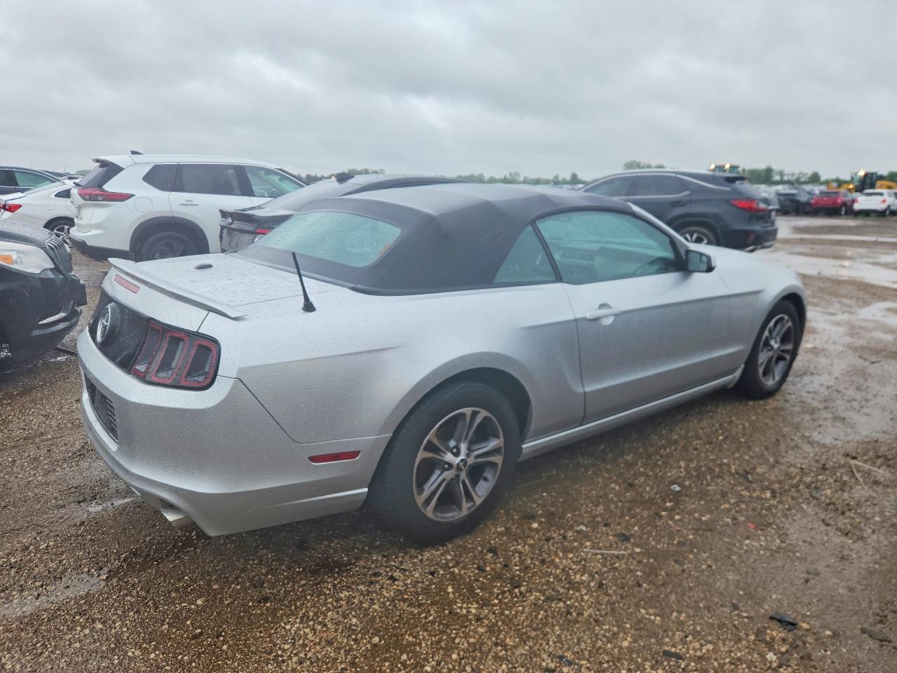2014 Ford Mustang Серебряный vin: 1ZVBP8EM3E5286089