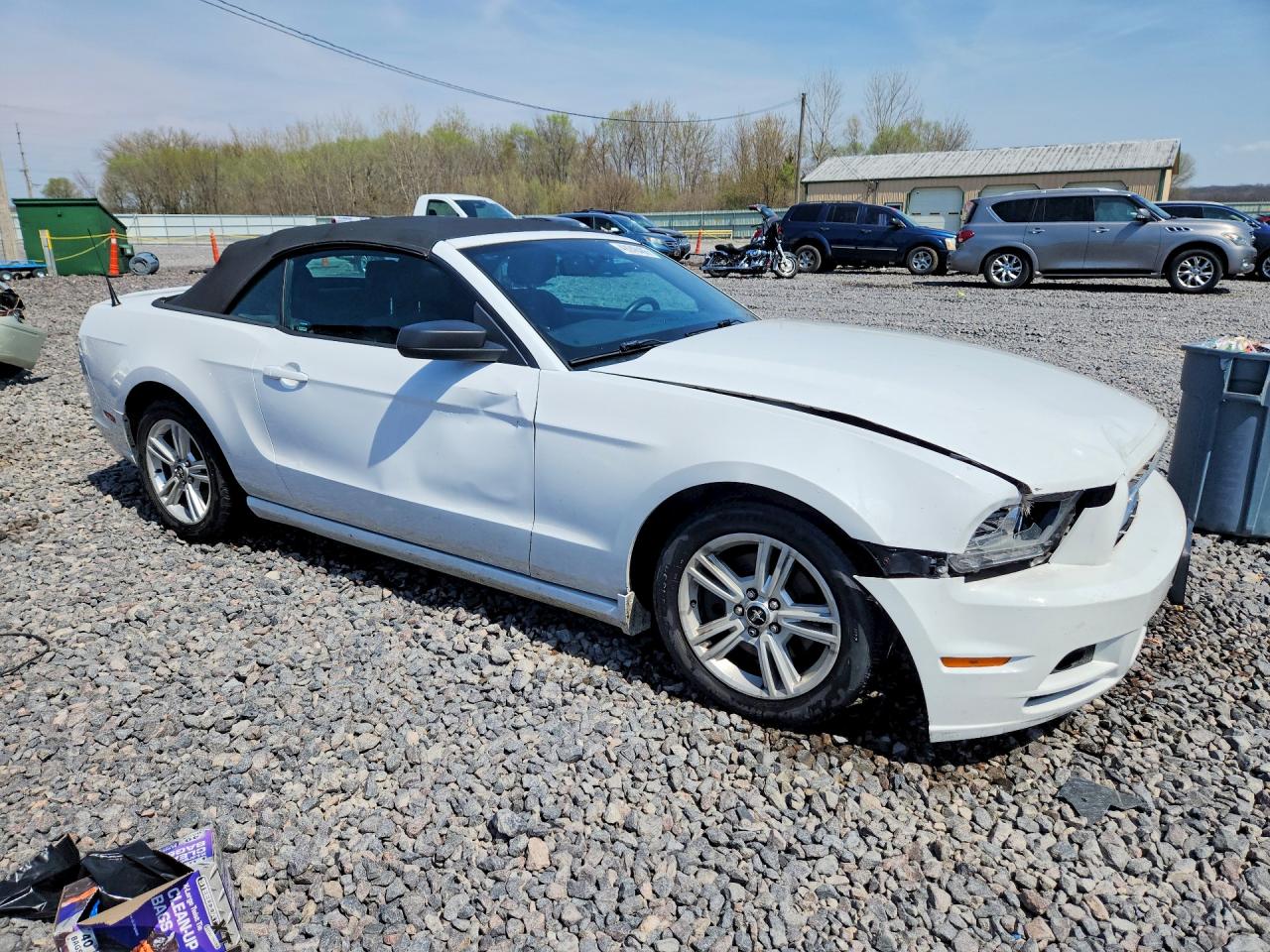 2014 Ford Mustang White vin: 1ZVBP8EM3E5313923