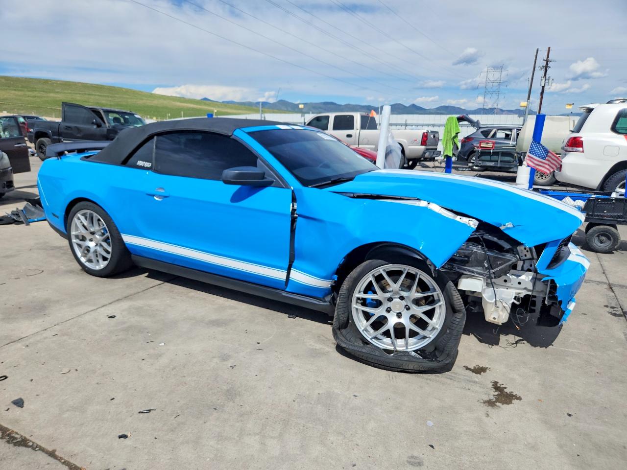 2011 Ford Mustang Blue vin: 1ZVBP8EM4B5115508