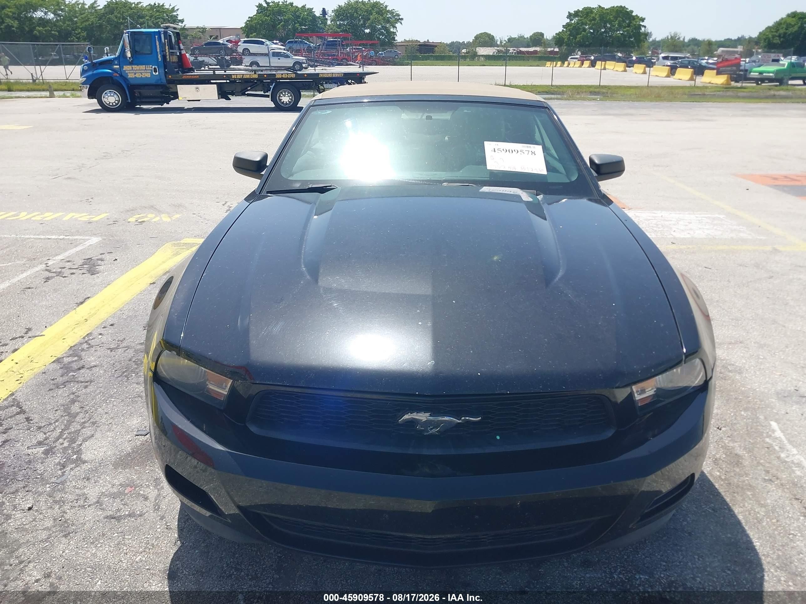2012 Ford Mustang V6 Premium Black vin: 1ZVBP8EM4C5286776