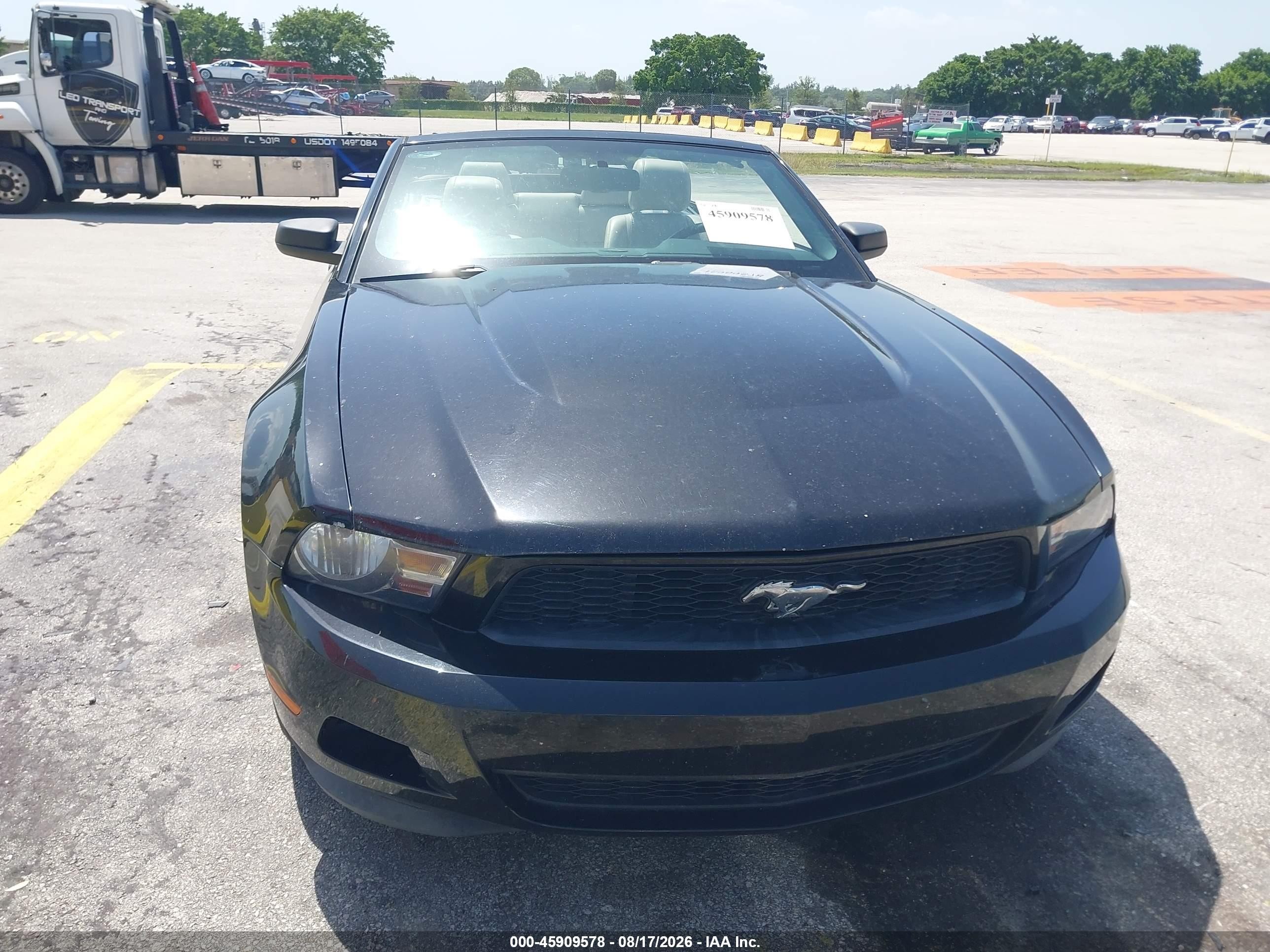 2012 Ford Mustang V6 Premium Black vin: 1ZVBP8EM4C5286776