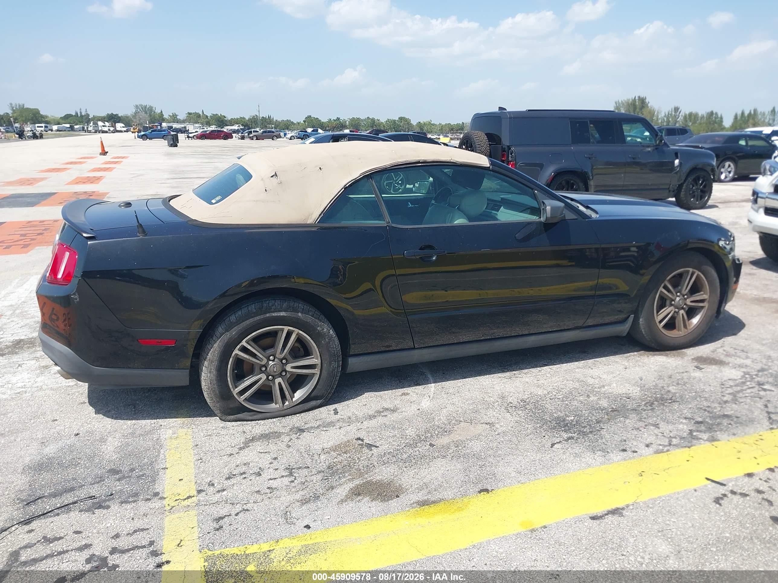 2012 Ford Mustang V6 Premium Black vin: 1ZVBP8EM4C5286776