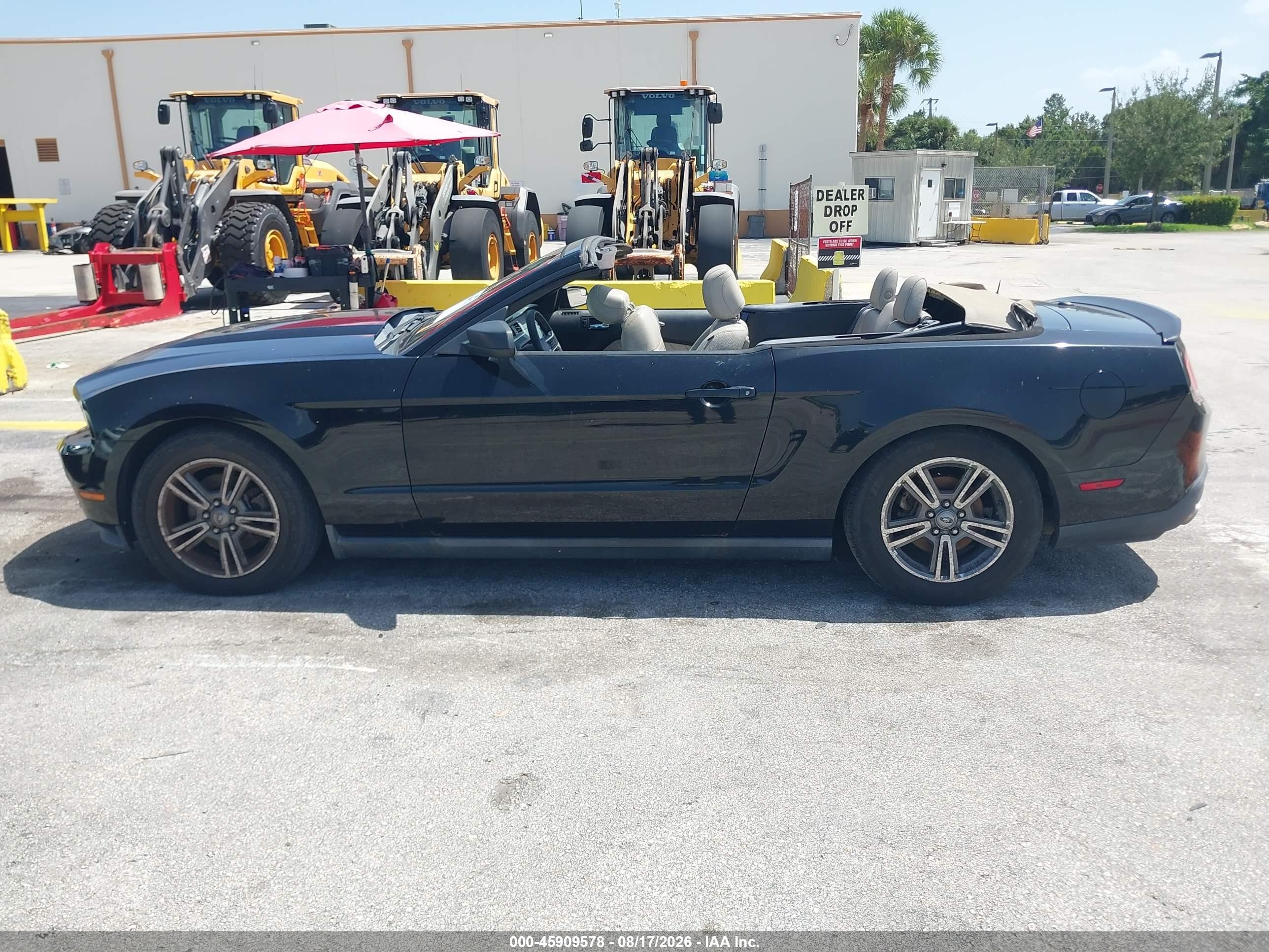 2012 Ford Mustang V6 Premium Black vin: 1ZVBP8EM4C5286776