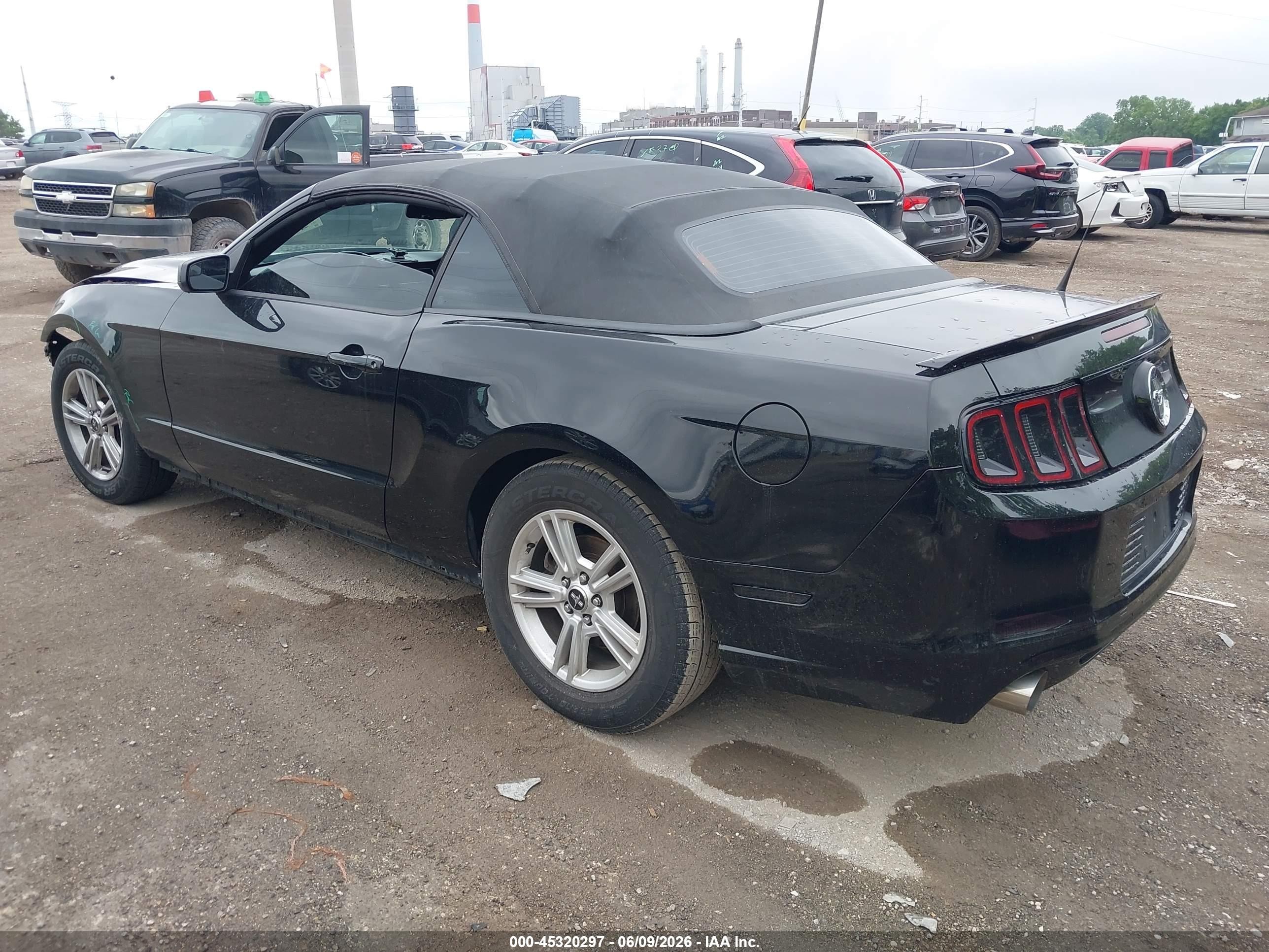 2014 Ford Mustang V6 Black vin: 1ZVBP8EM4E5213121