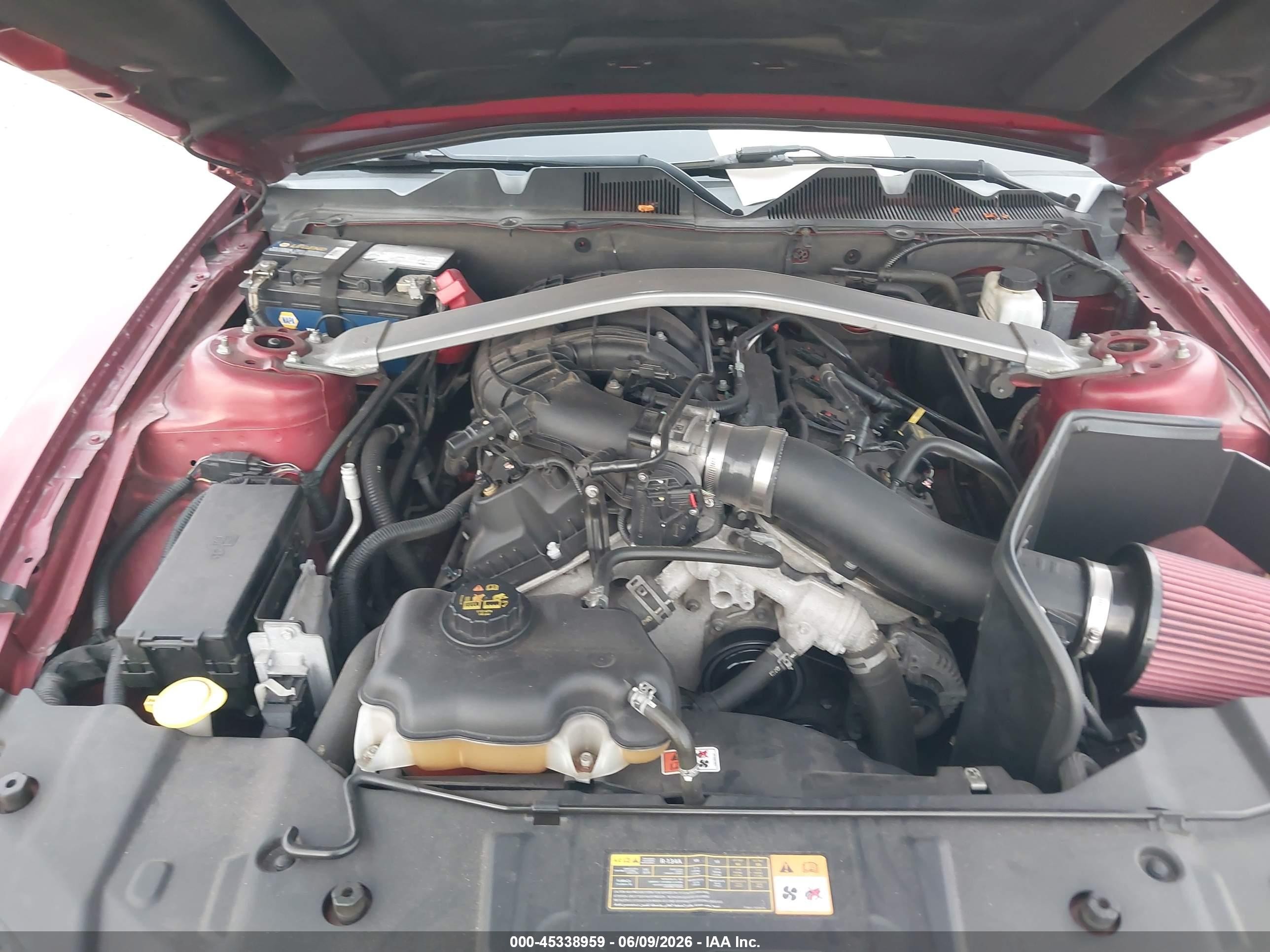 2014 Ford Mustang V6 Maroon vin: 1ZVBP8EM4E5229562