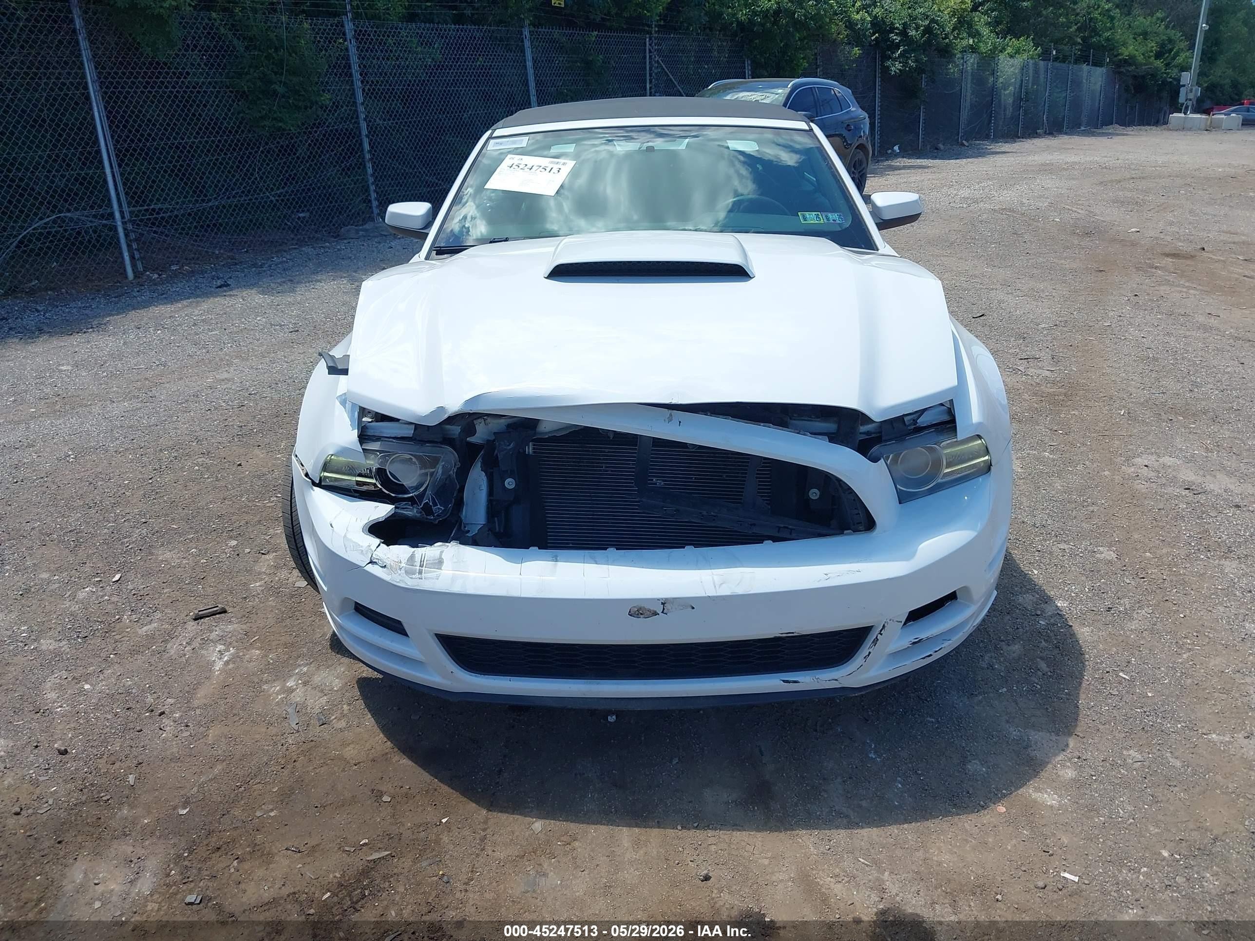 2014 Ford Mustang V6 Premium White vin: 1ZVBP8EM4E5263422