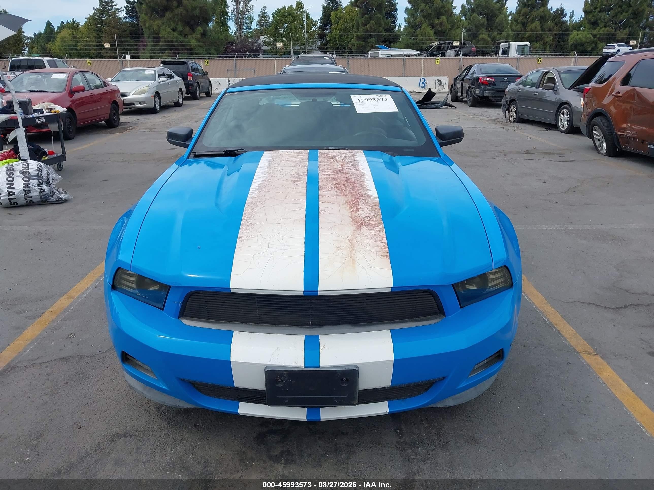 2011 Ford Mustang V6 Blue vin: 1ZVBP8EM5B5150378