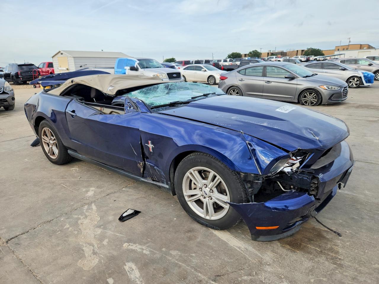 2012 Ford Mustang Blue vin: 1ZVBP8EM5C5201640