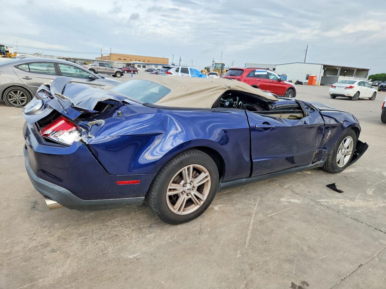 2012 Ford Mustang Blue vin: 1ZVBP8EM5C5201640