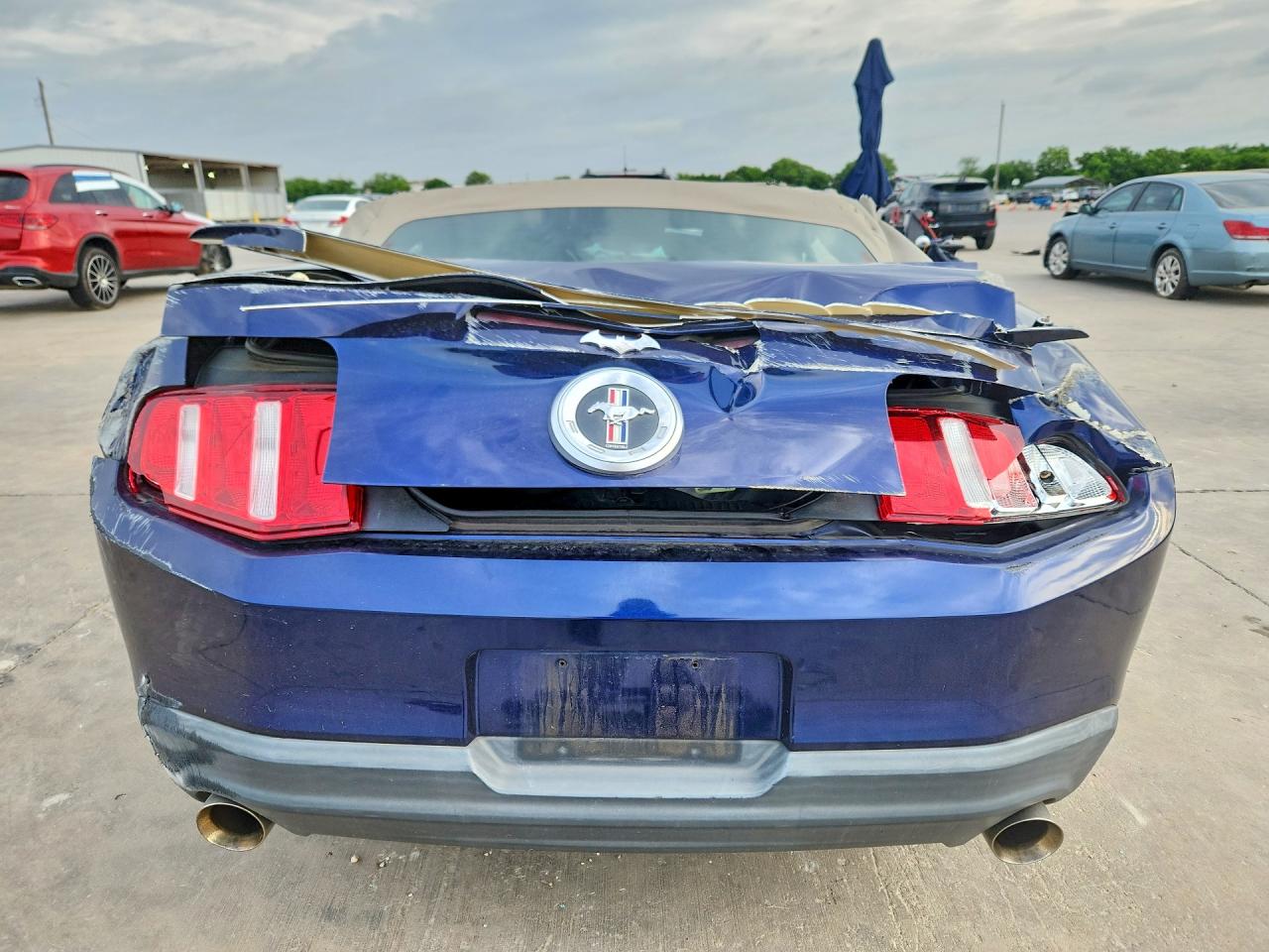 2012 Ford Mustang Blue vin: 1ZVBP8EM5C5201640