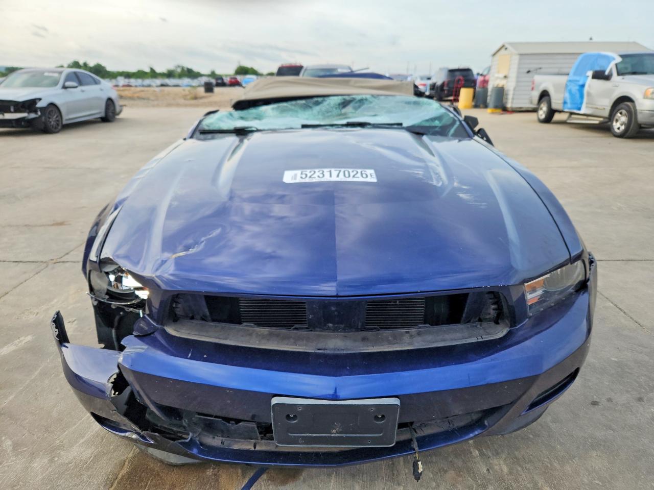 2012 Ford Mustang Blue vin: 1ZVBP8EM5C5201640