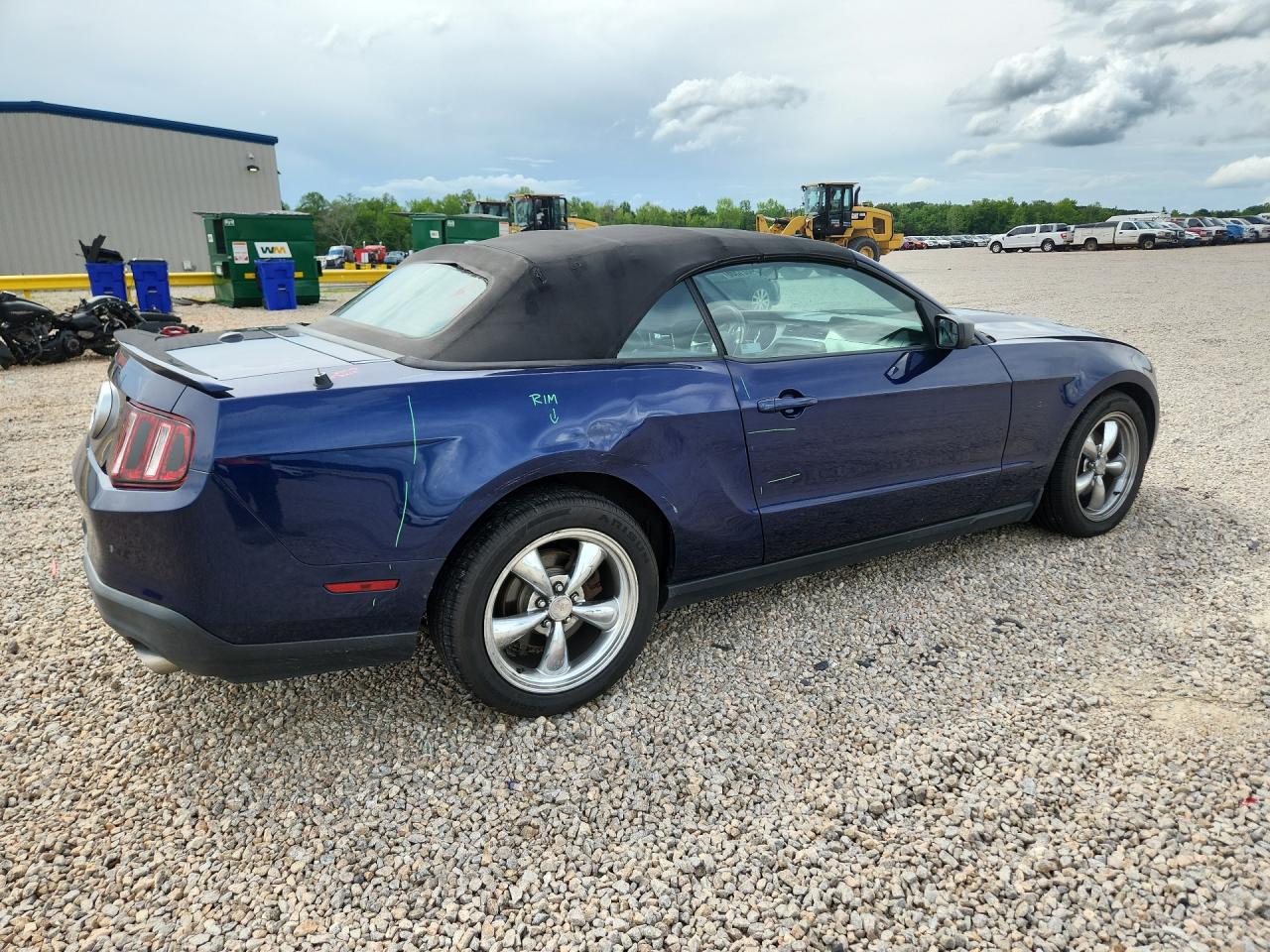 2012 Ford Mustang Blue vin: 1ZVBP8EM5C5211505