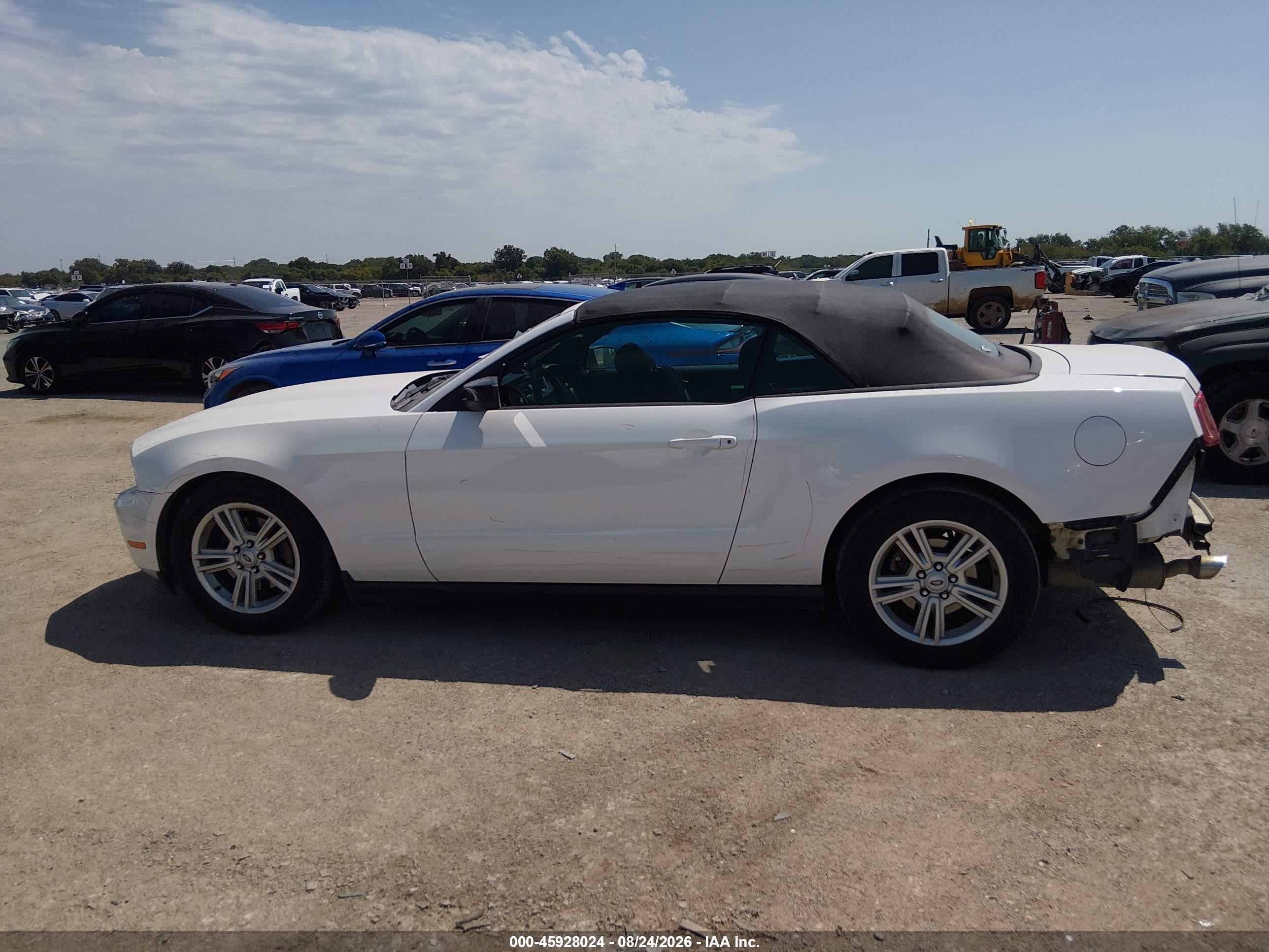 2012 Ford Mustang V6 Белый vin: 1ZVBP8EM5C5273194