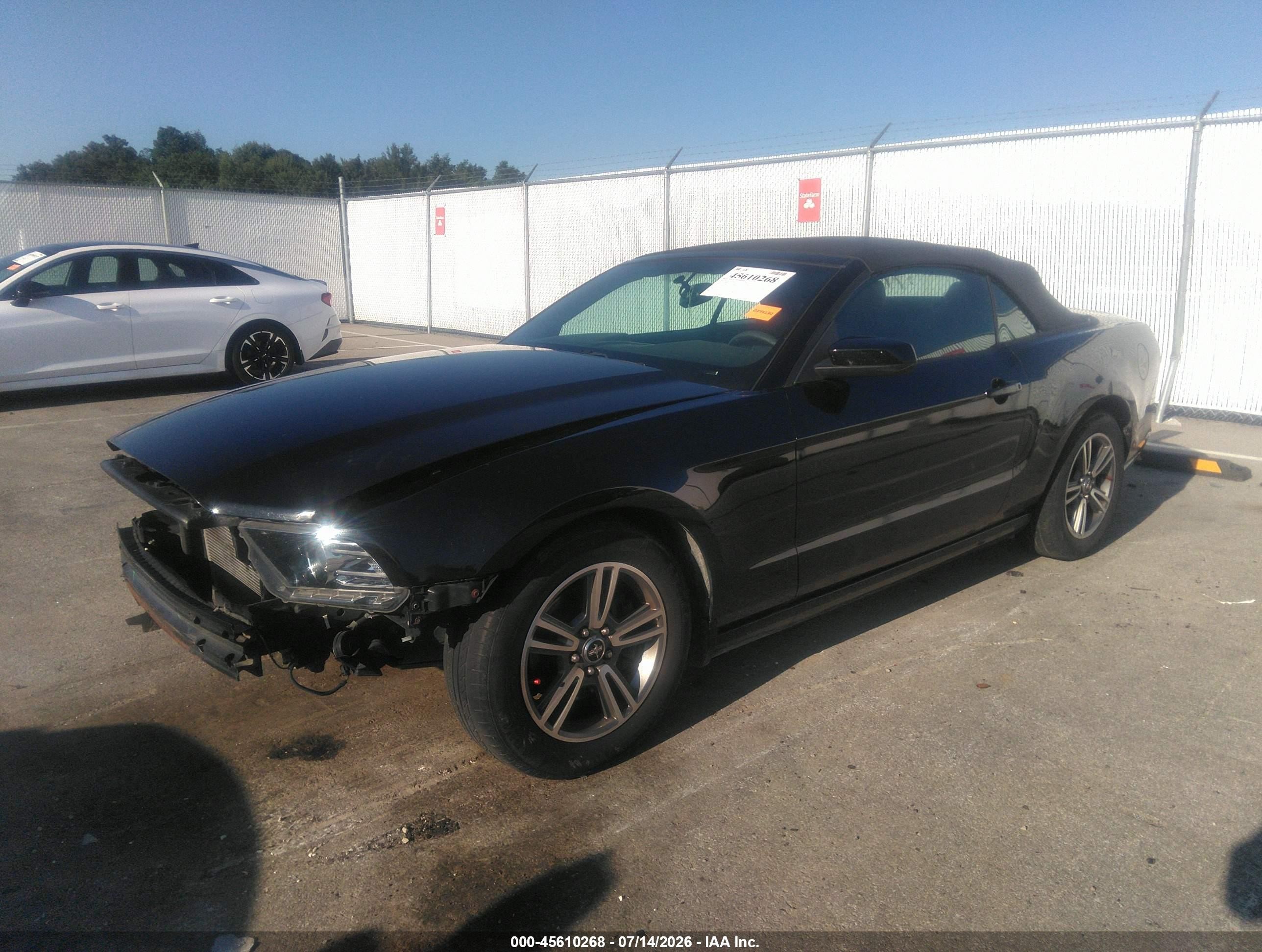 2013 Ford Mustang V6 Premium Black vin: 1ZVBP8EM5D5203549