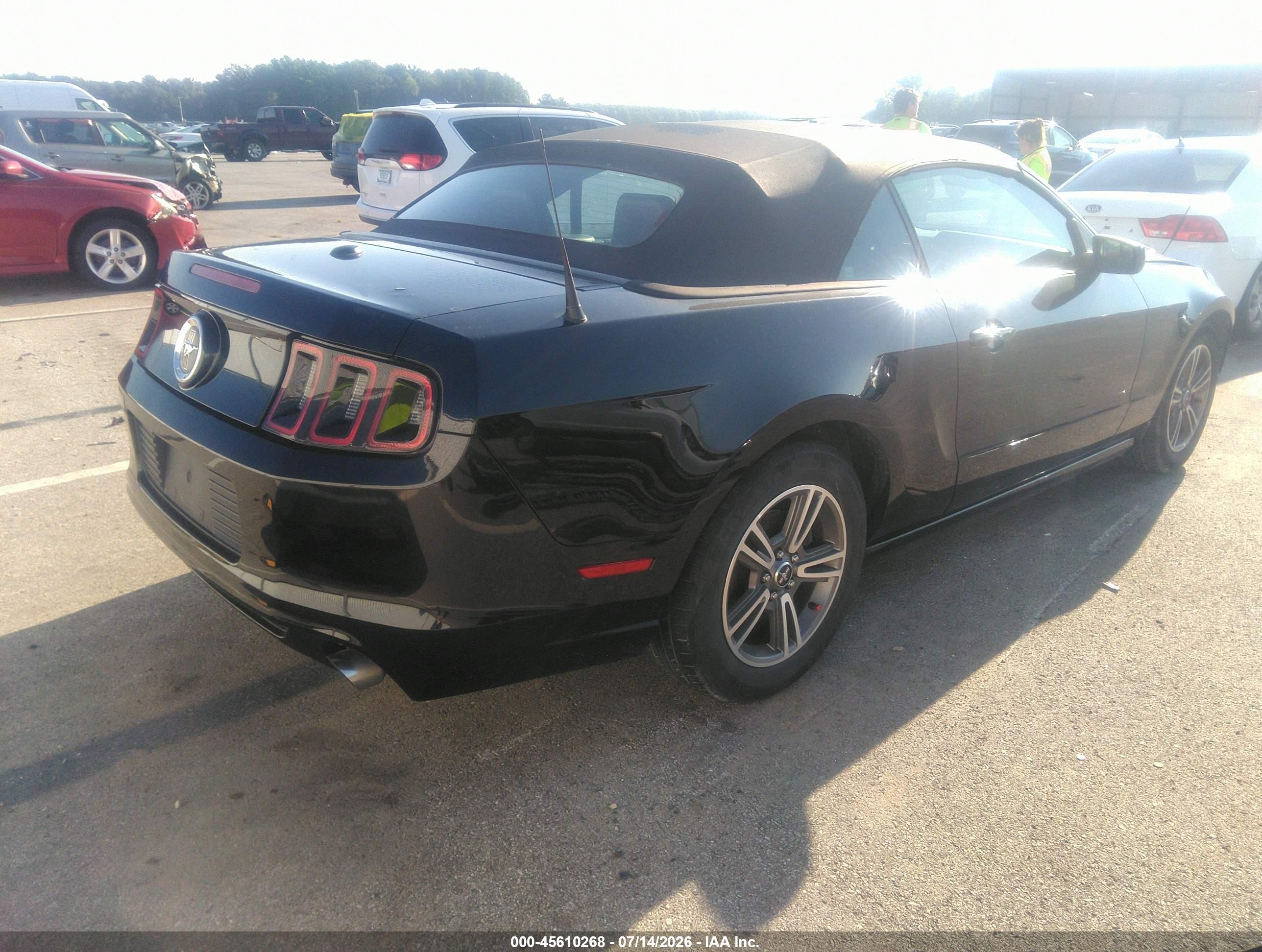 2013 Ford Mustang V6 Premium Black vin: 1ZVBP8EM5D5203549