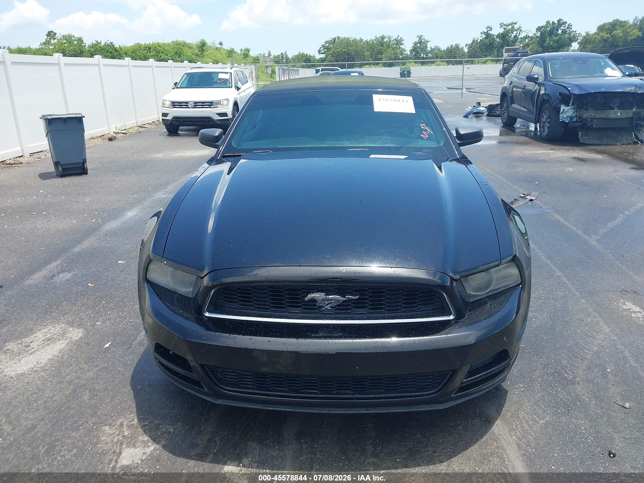 2014 Ford Mustang V6 Black vin: 1ZVBP8EM5E5222216