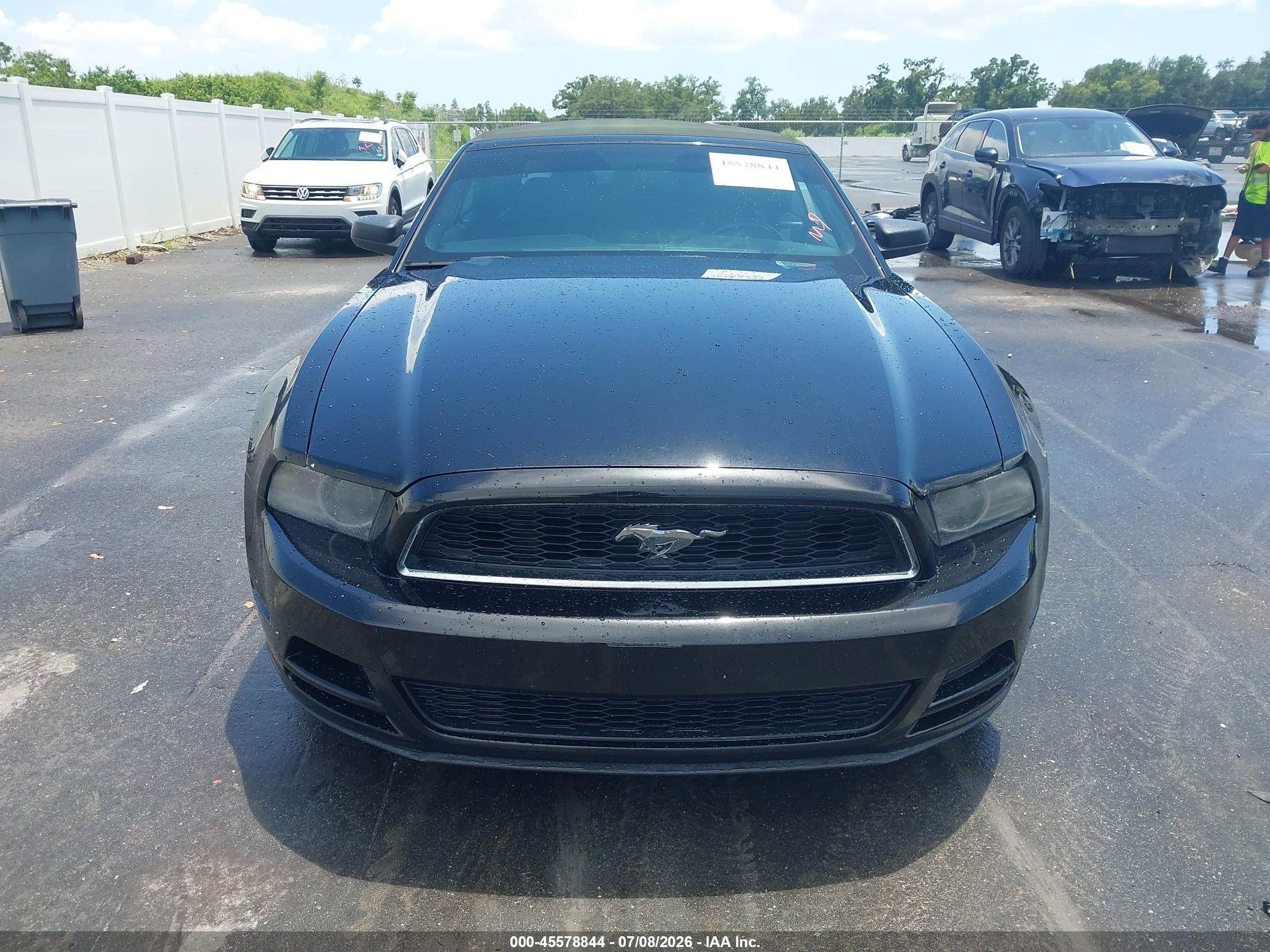 2014 Ford Mustang V6 Black vin: 1ZVBP8EM5E5222216