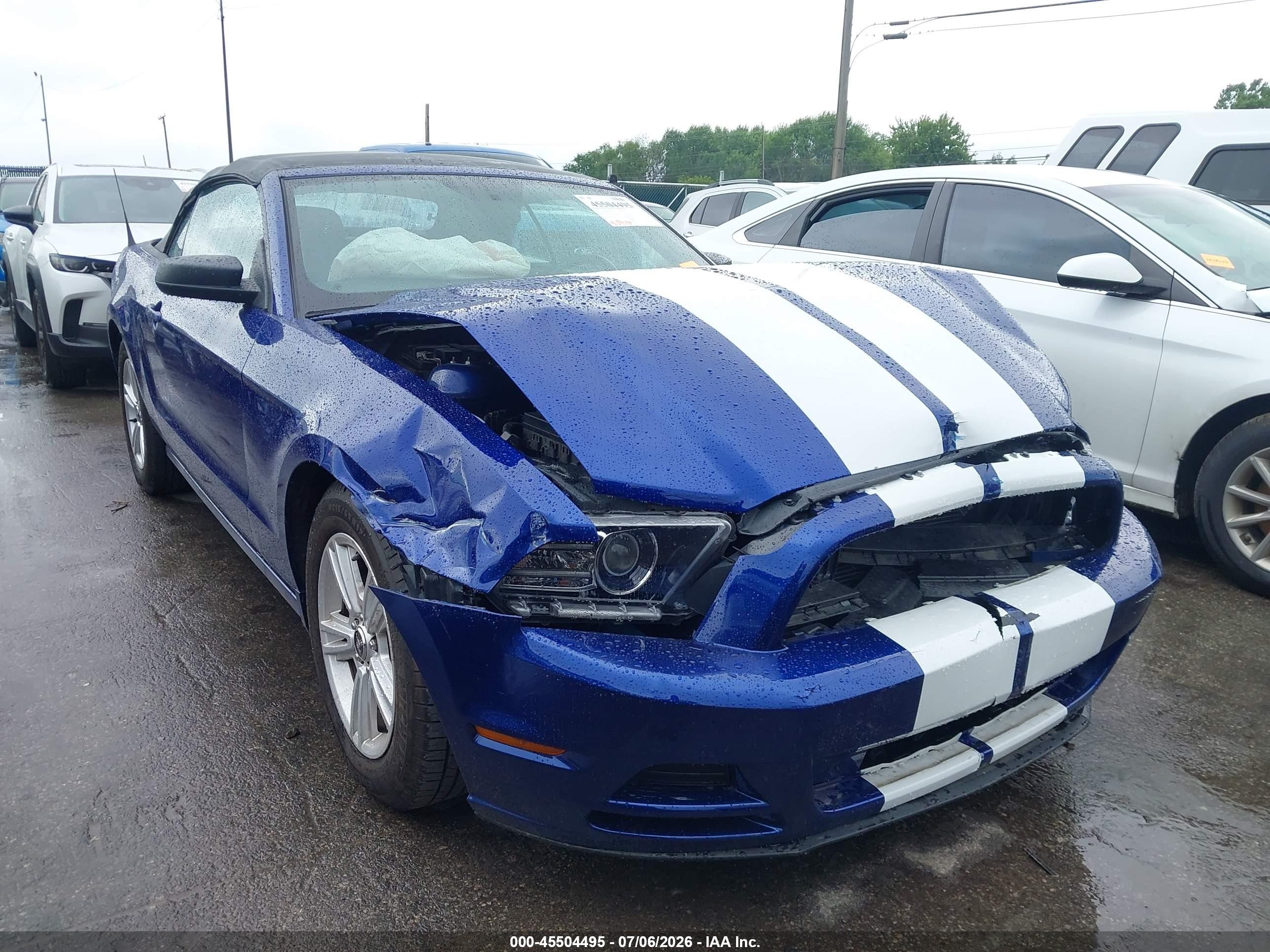 2014 Ford Mustang V6 Blue vin: 1ZVBP8EM5E5224743