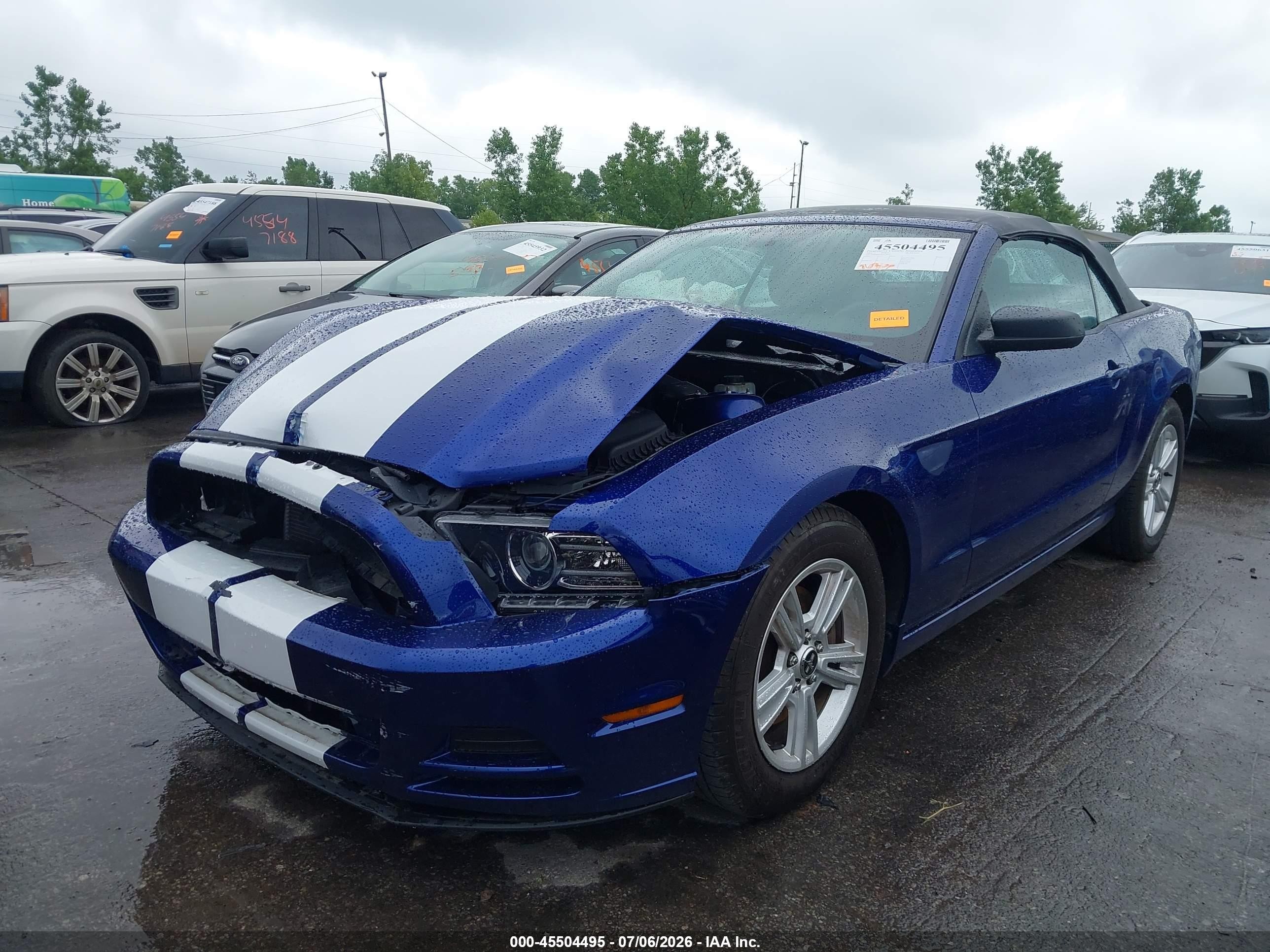 2014 Ford Mustang V6 Blue vin: 1ZVBP8EM5E5224743