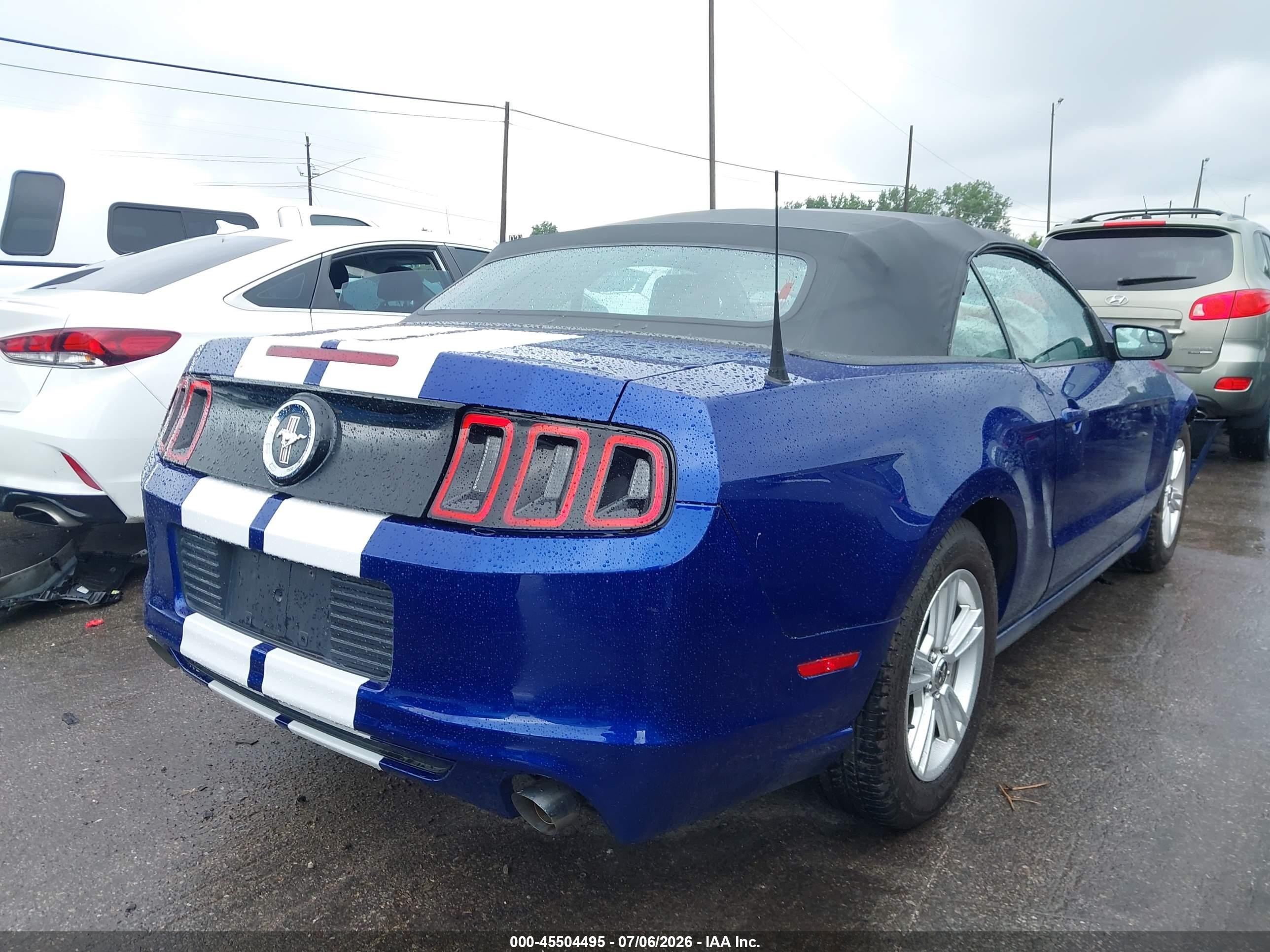 2014 Ford Mustang V6 Blue vin: 1ZVBP8EM5E5224743