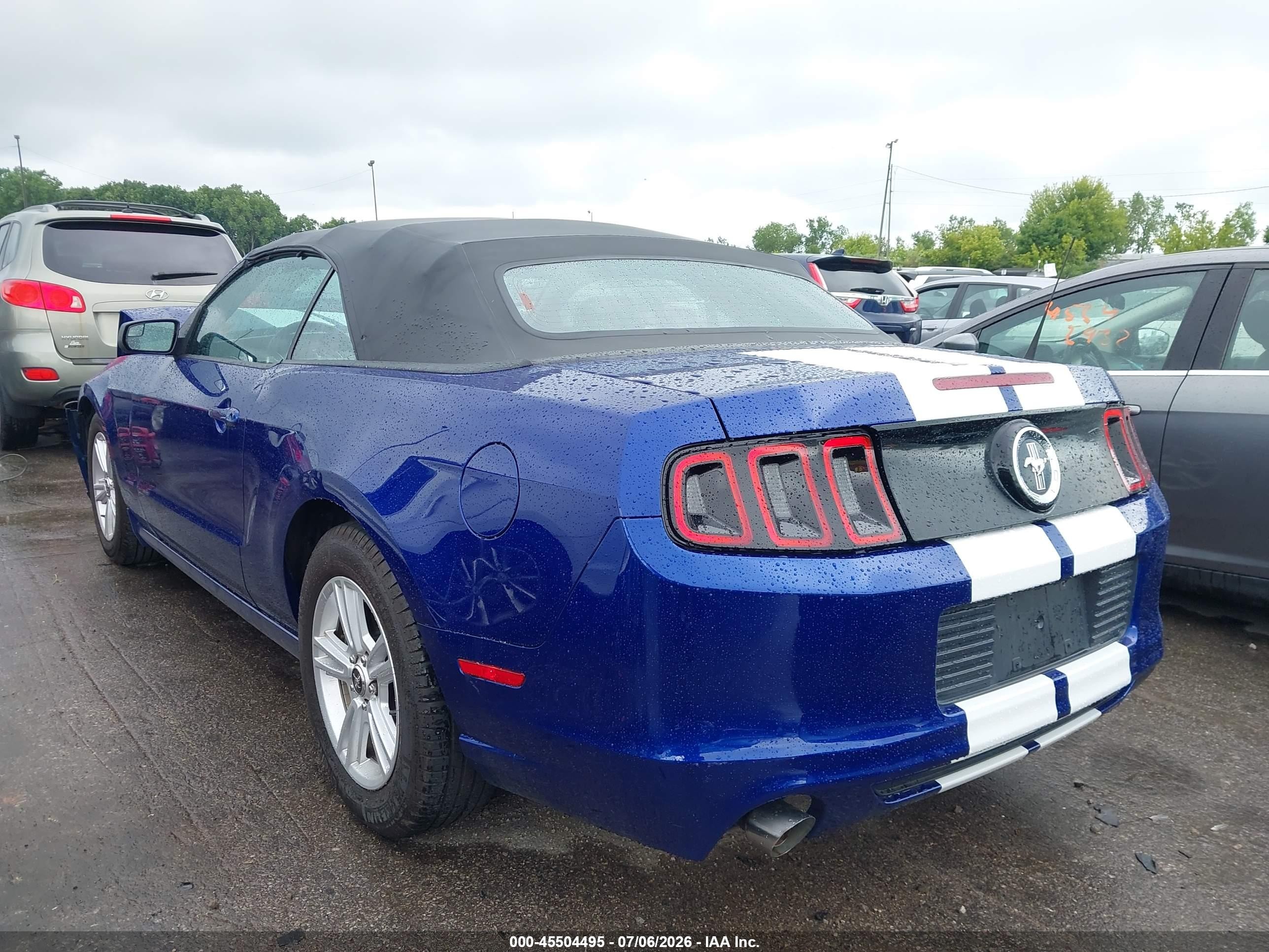 2014 Ford Mustang V6 Blue vin: 1ZVBP8EM5E5224743