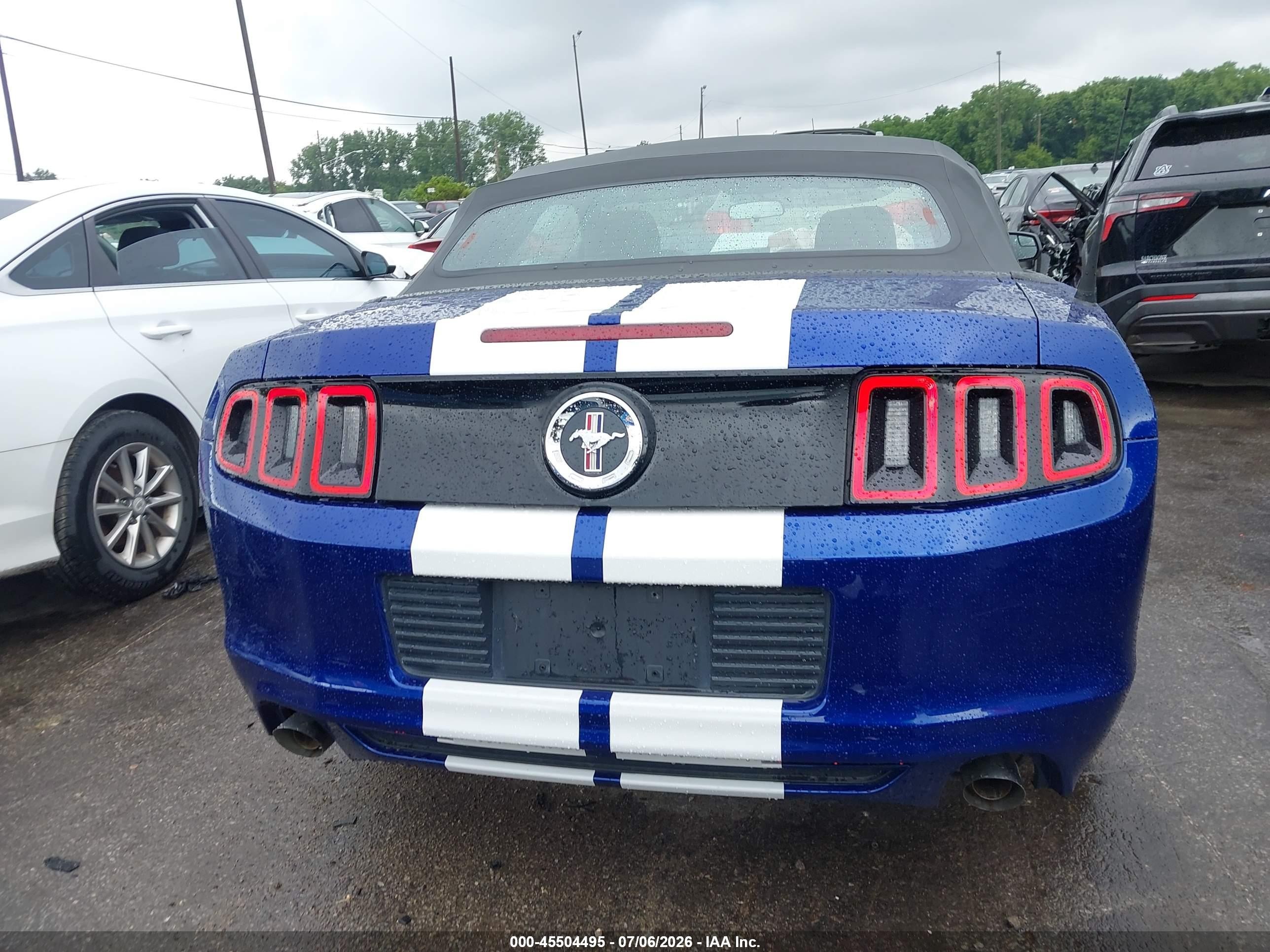 2014 Ford Mustang V6 Blue vin: 1ZVBP8EM5E5224743