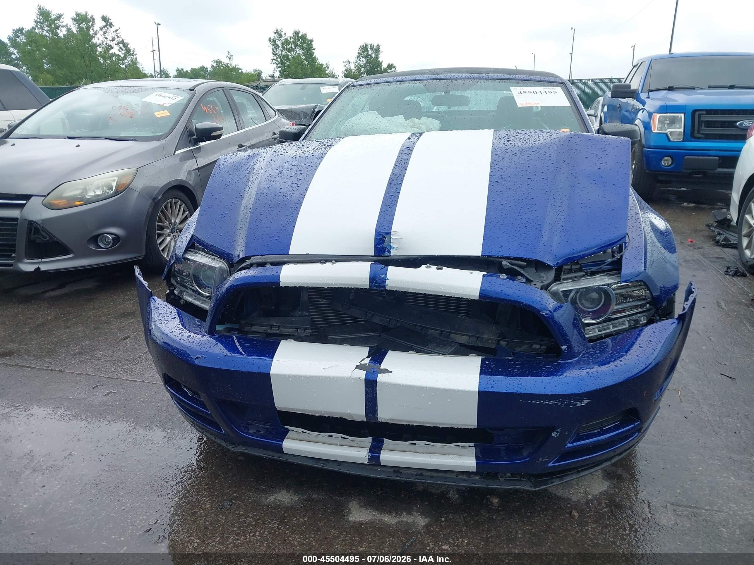 2014 Ford Mustang V6 Blue vin: 1ZVBP8EM5E5224743